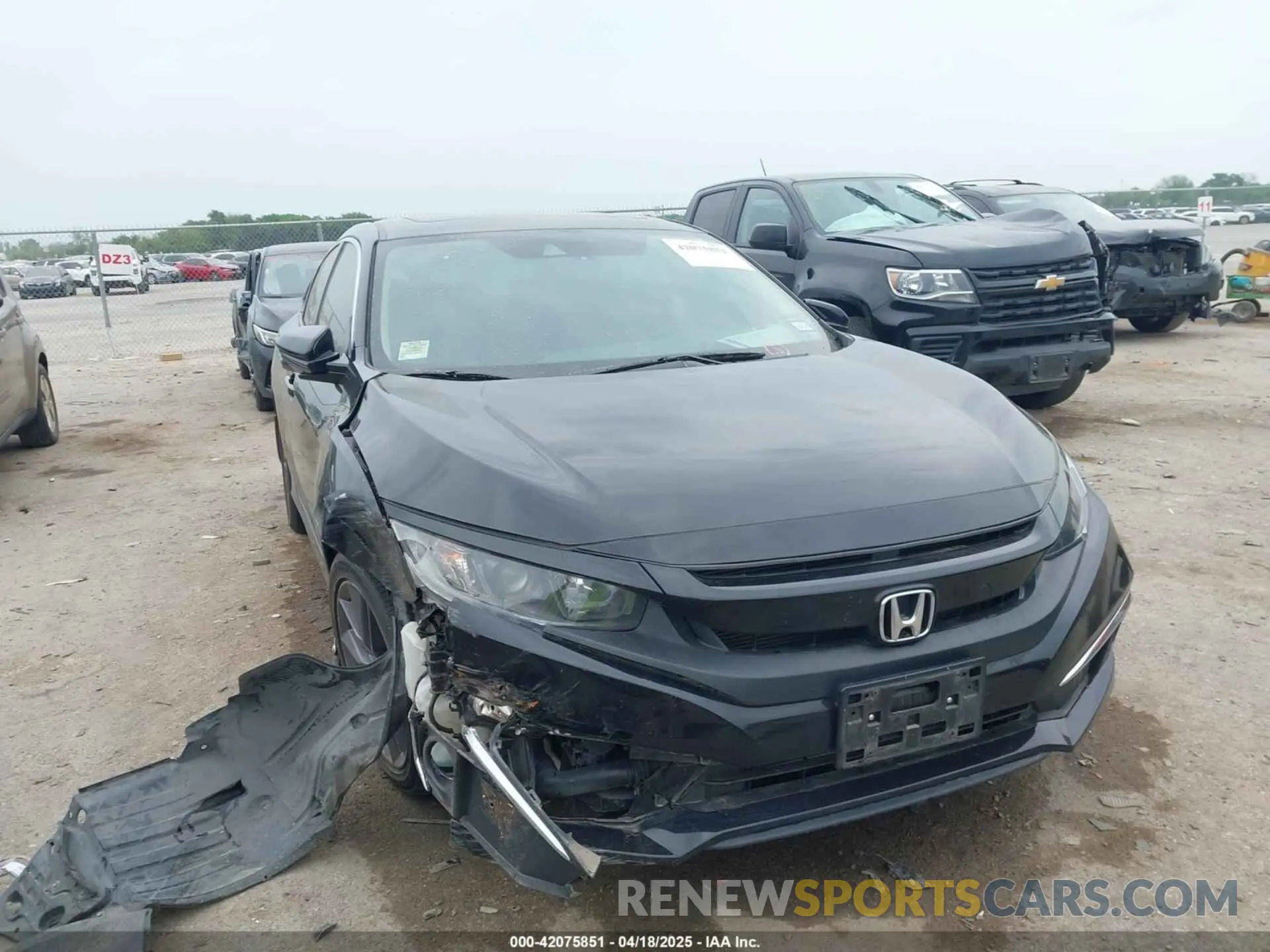 1 fotografías del automóvil dañado 19XFC1F73LE008083 HONDA CIVIC 2020