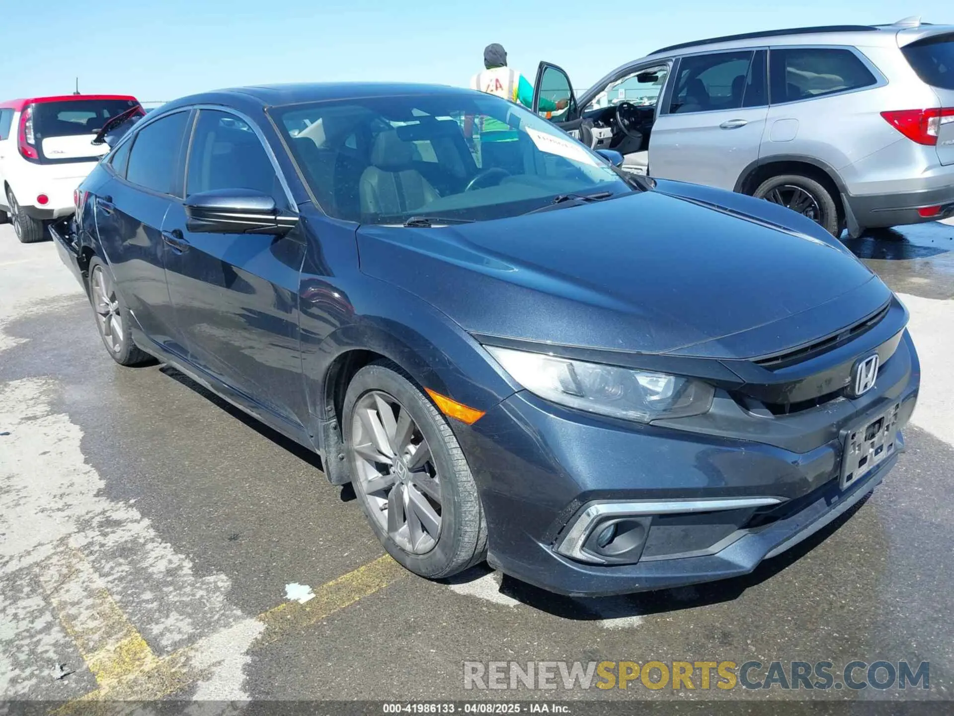 1 fotografías del automóvil dañado 19XFC1F73LE023876 HONDA CIVIC 2020