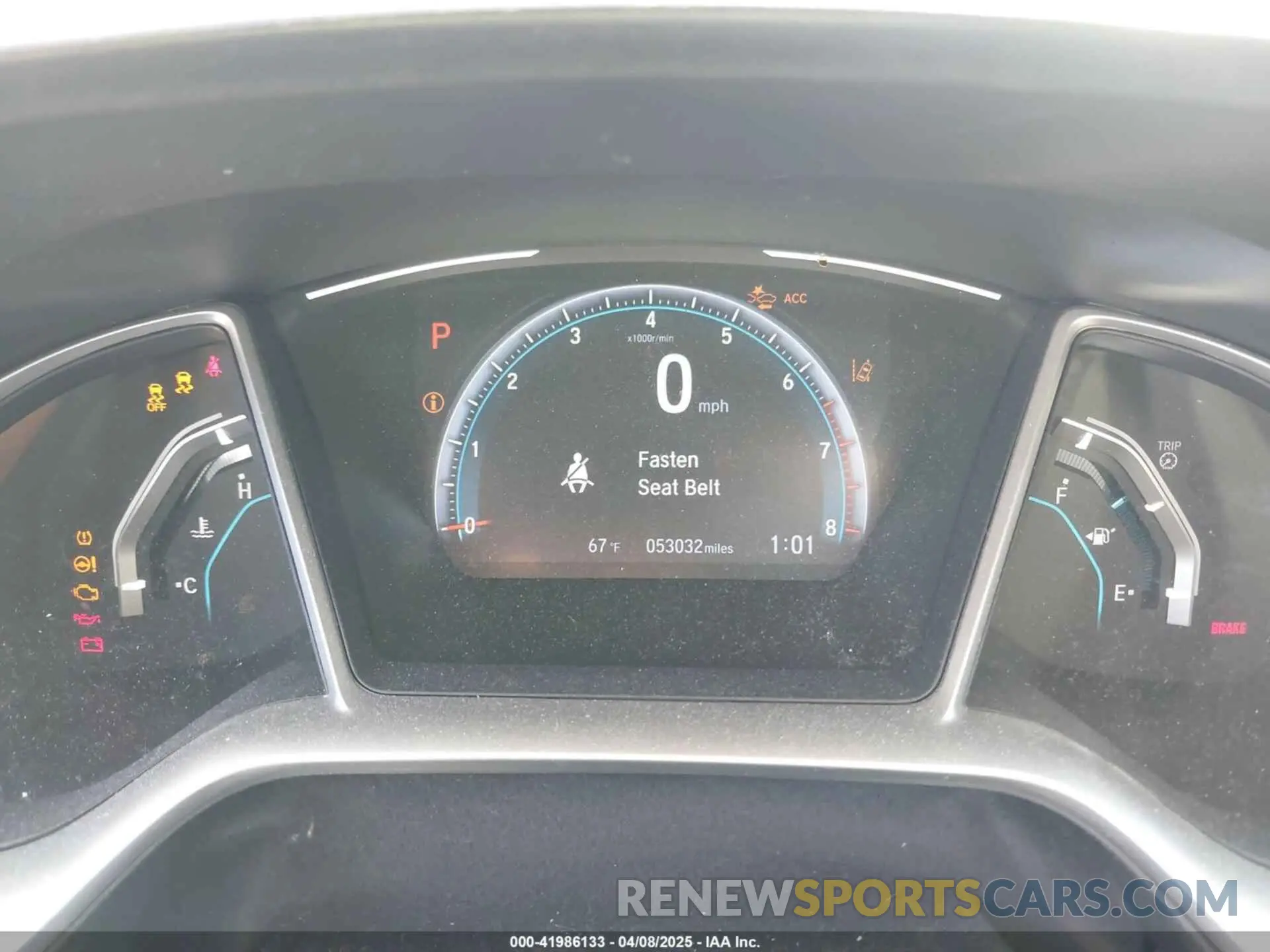 7 fotografías del automóvil dañado 19XFC1F73LE023876 HONDA CIVIC 2020