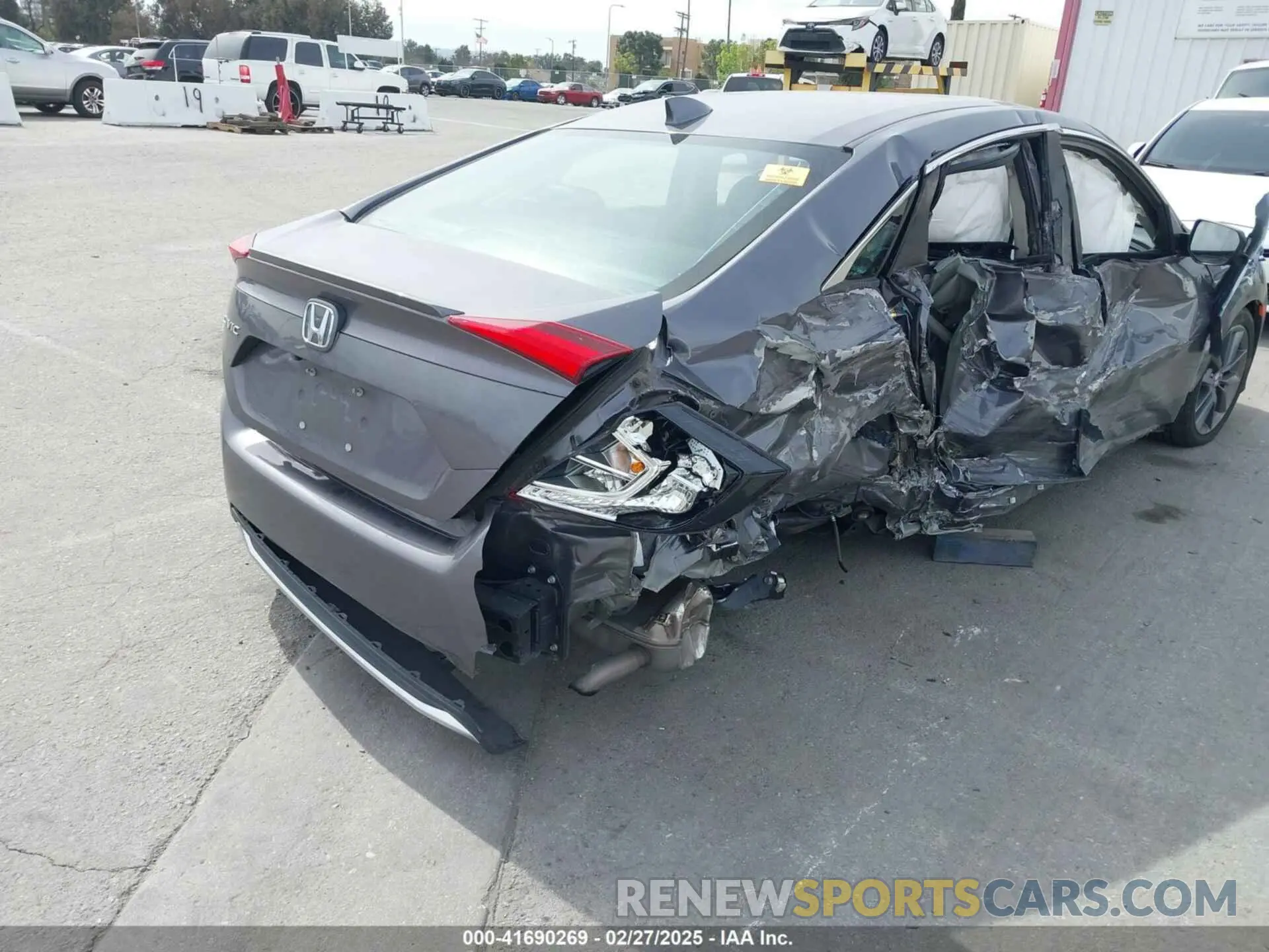 4 fotografías del automóvil dañado 19XFC1F74LE204193 HONDA CIVIC 2020