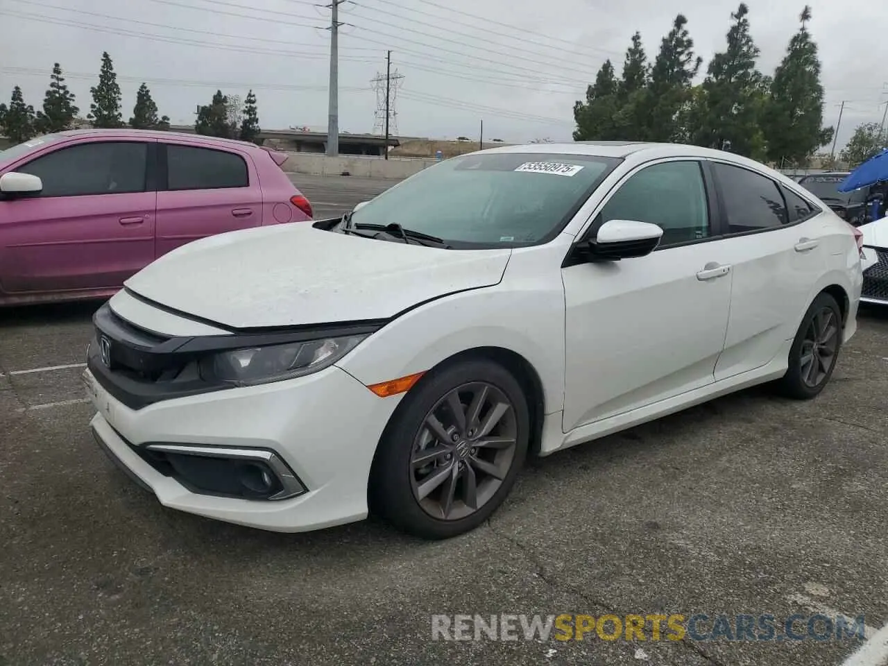 1 fotografías del automóvil dañado 19XFC1F75LE202582 HONDA CIVIC 2020
