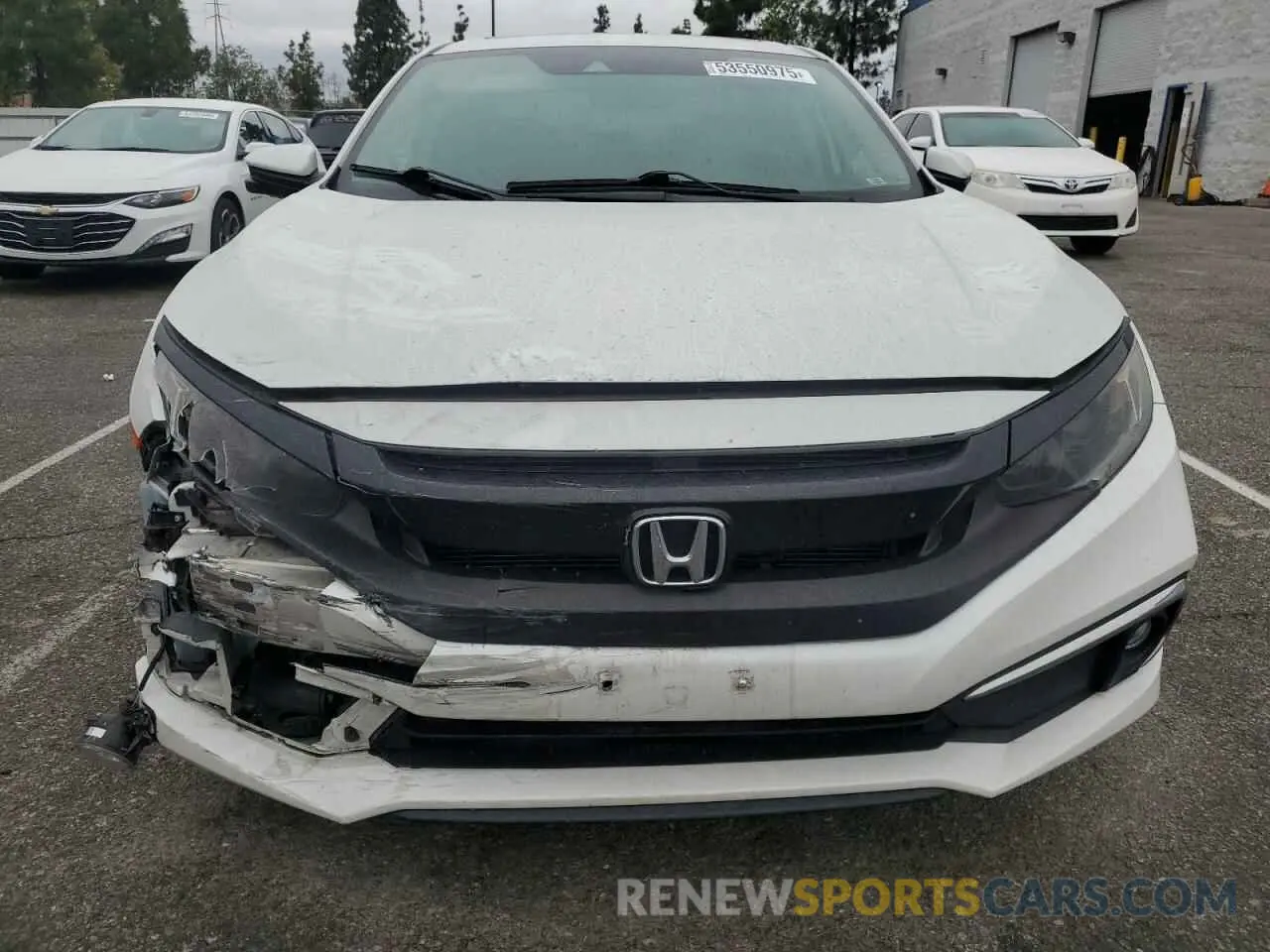 5 fotografías del automóvil dañado 19XFC1F75LE202582 HONDA CIVIC 2020