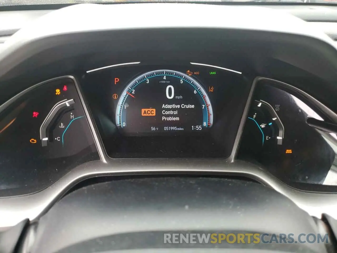 9 fotografías del automóvil dañado 19XFC1F75LE202582 HONDA CIVIC 2020