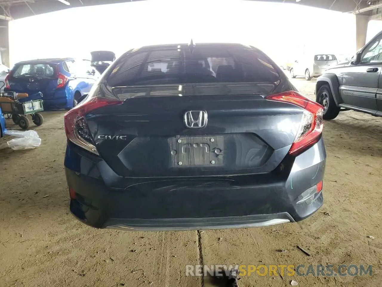 6 fotografías del automóvil dañado 19XFC1F75LE212674 HONDA CIVIC 2020