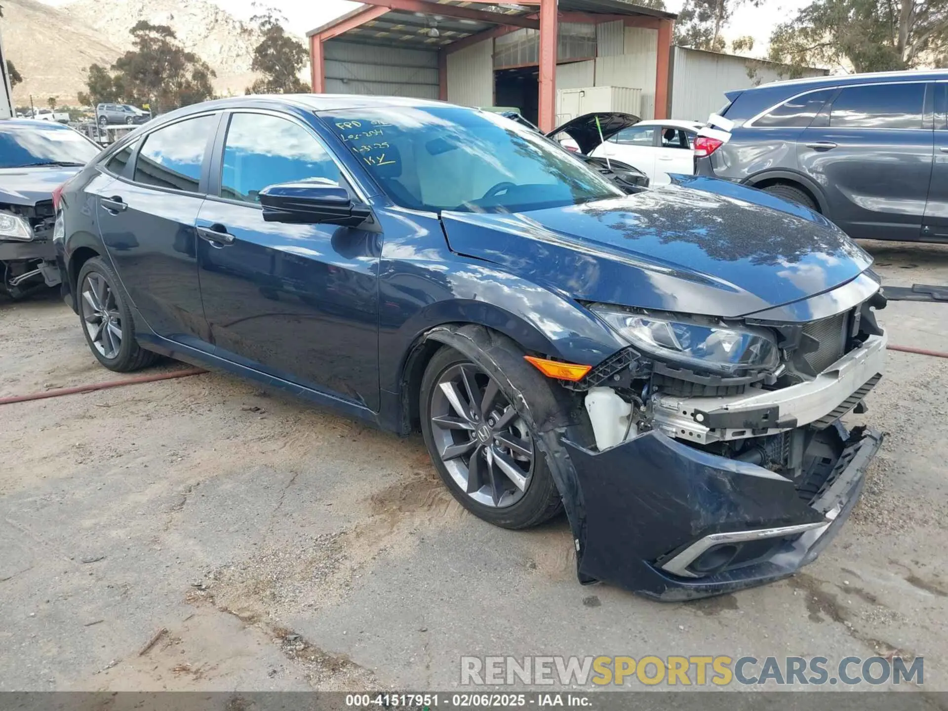 1 fotografías del automóvil dañado 19XFC1F78LE019550 HONDA CIVIC 2020