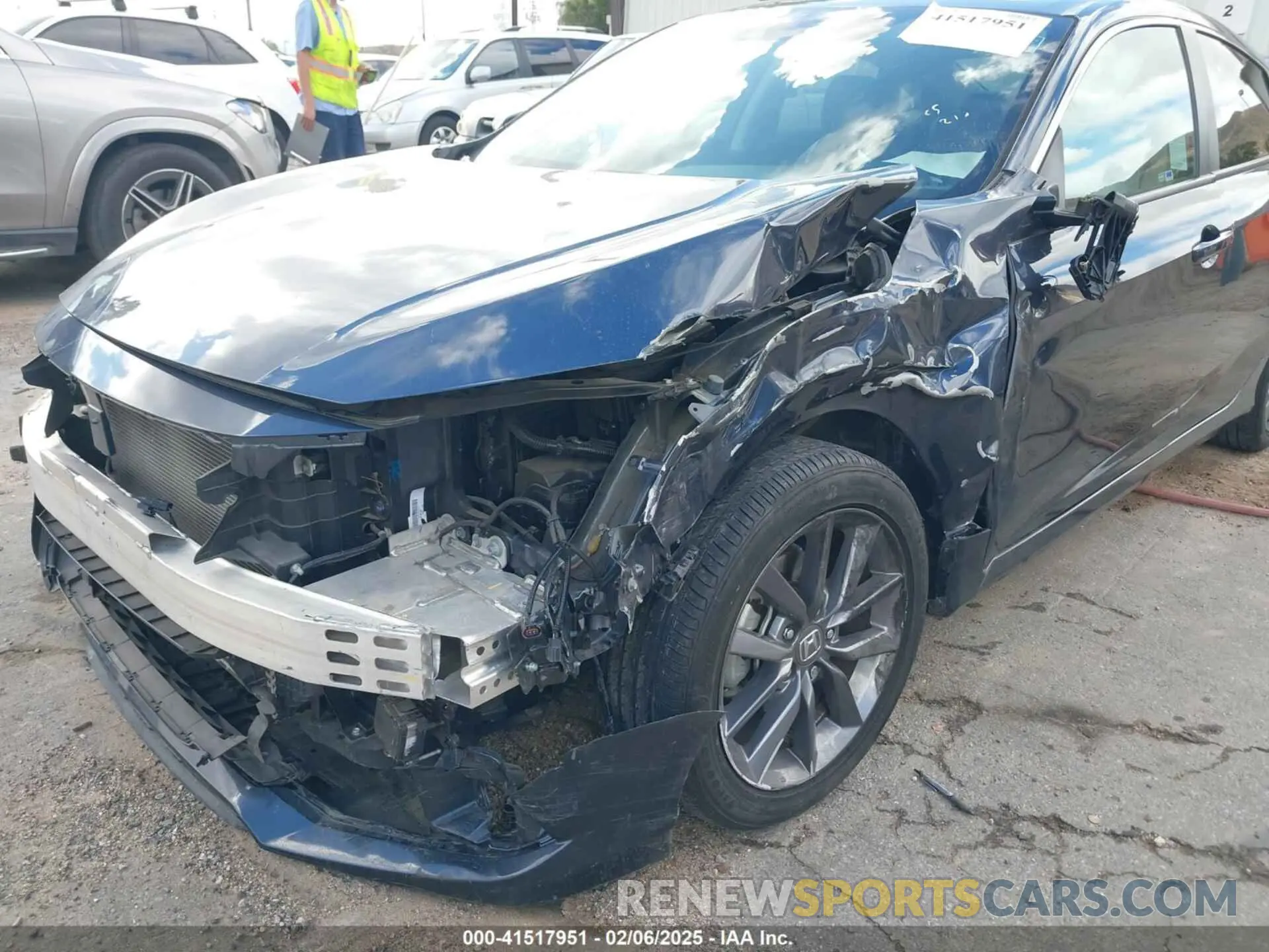 6 fotografías del automóvil dañado 19XFC1F78LE019550 HONDA CIVIC 2020