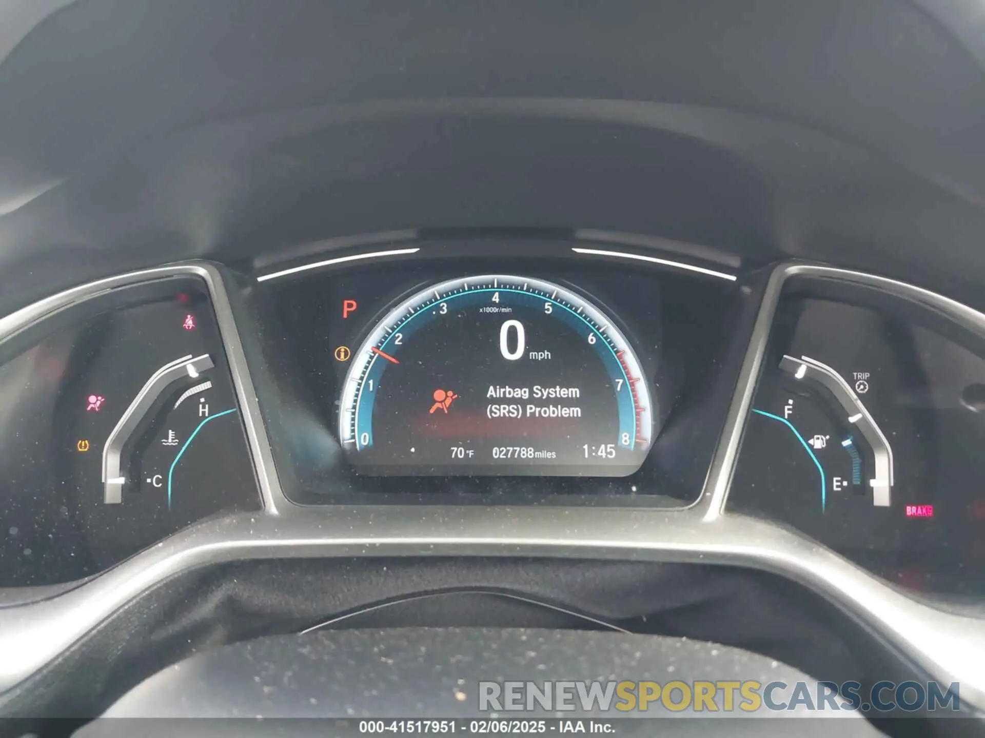 7 fotografías del automóvil dañado 19XFC1F78LE019550 HONDA CIVIC 2020