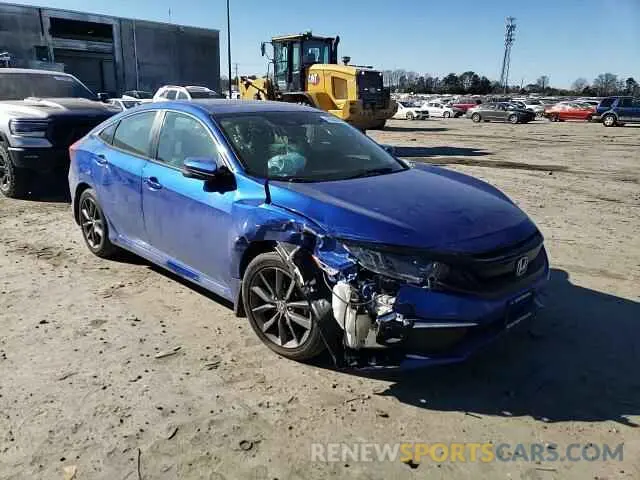 10 fotografías del automóvil dañado 19XFC1F79LE014597 HONDA CIVIC 2020