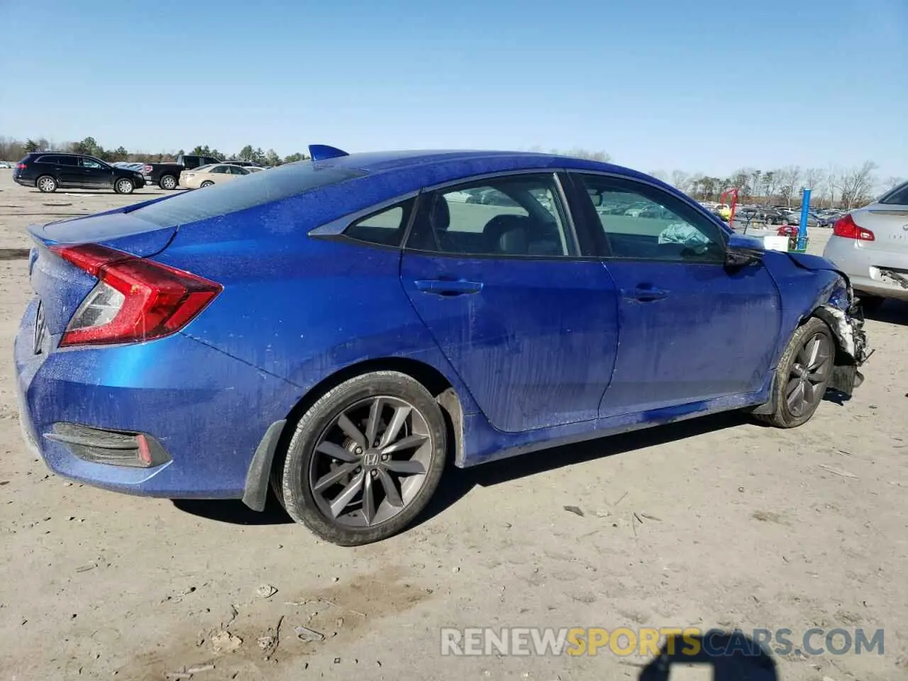 3 fotografías del automóvil dañado 19XFC1F79LE014597 HONDA CIVIC 2020