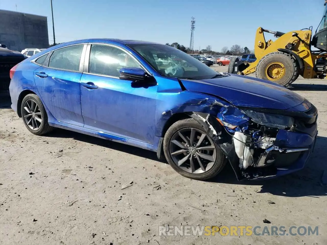 4 fotografías del automóvil dañado 19XFC1F79LE014597 HONDA CIVIC 2020