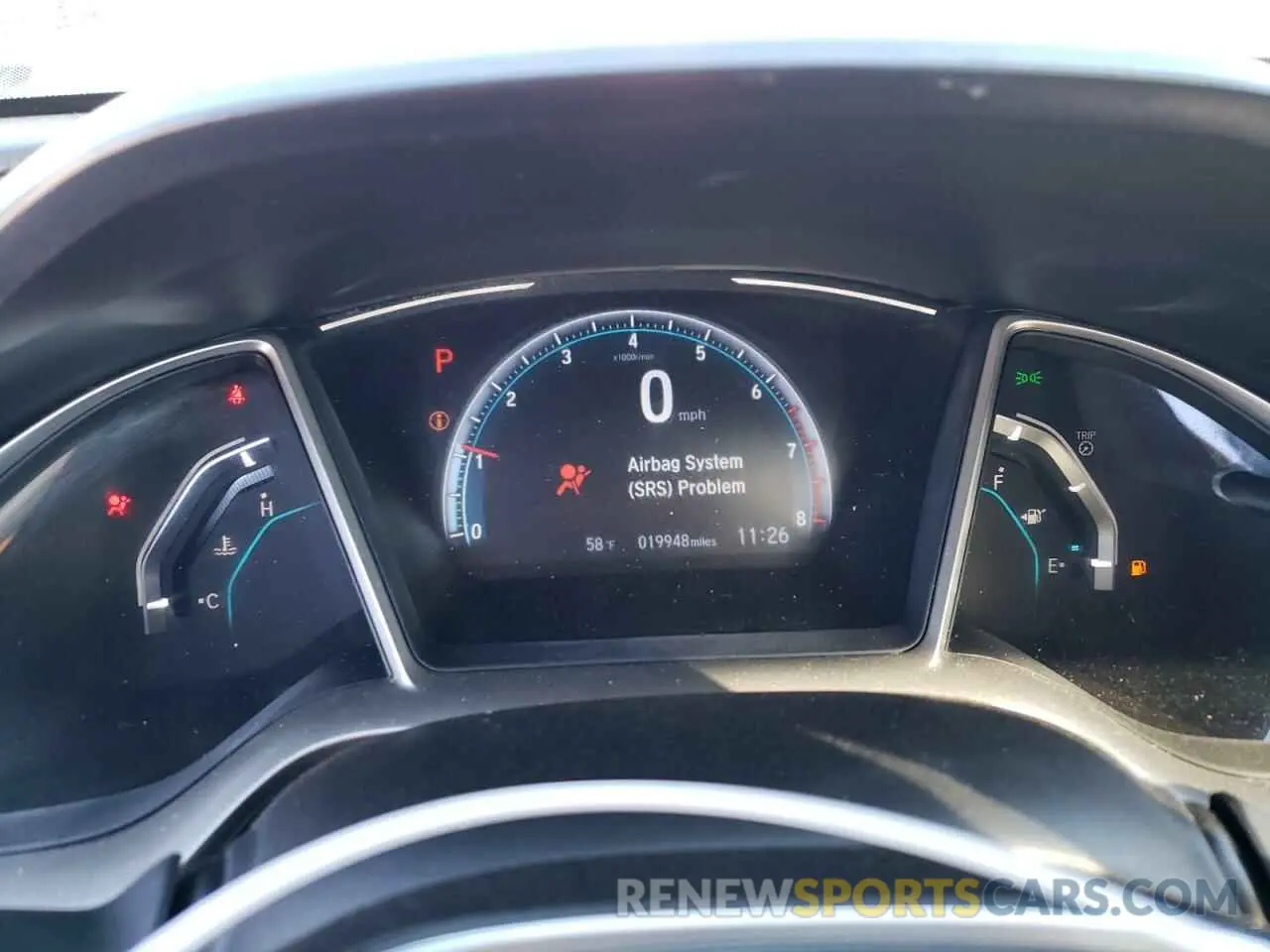 9 fotografías del automóvil dañado 19XFC1F79LE014597 HONDA CIVIC 2020