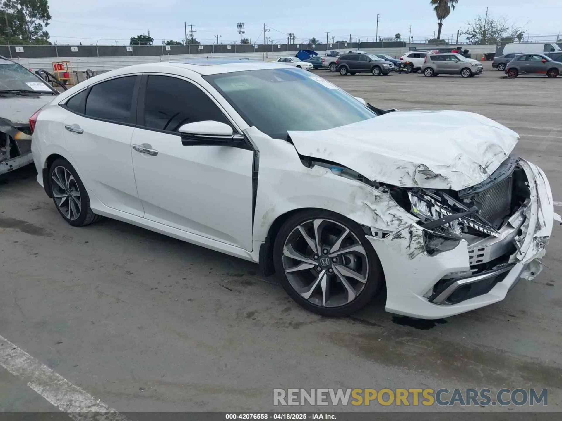 1 fotografías del automóvil dañado 19XFC1F91LE213631 HONDA CIVIC 2020
