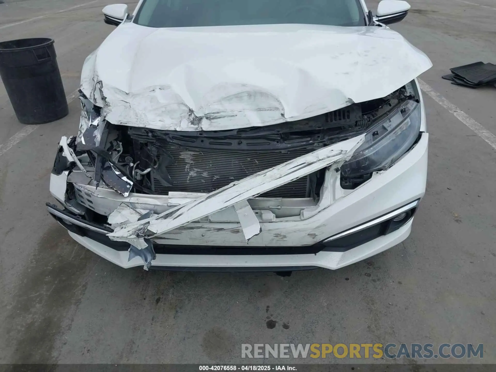 12 fotografías del automóvil dañado 19XFC1F91LE213631 HONDA CIVIC 2020