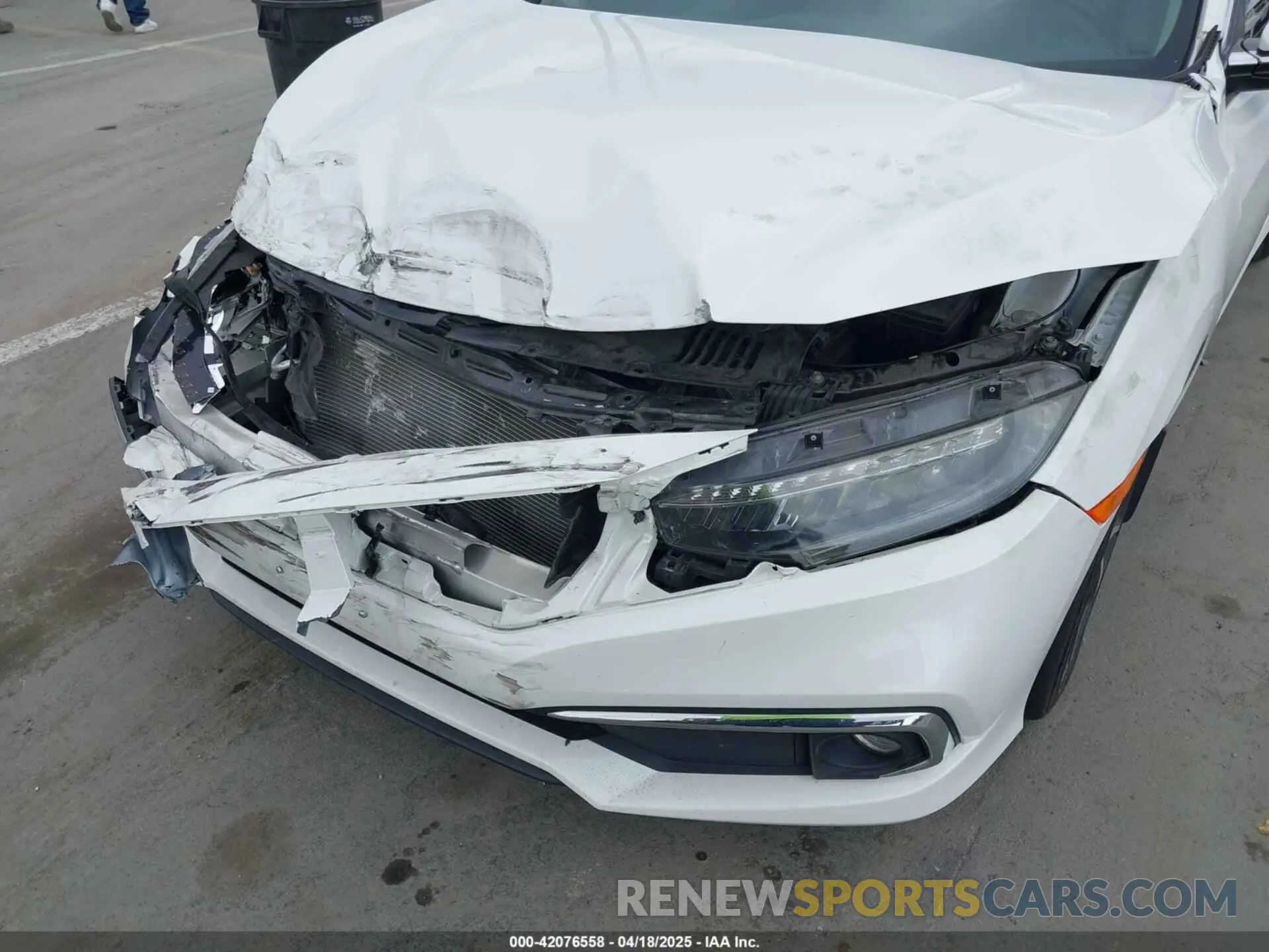 6 fotografías del automóvil dañado 19XFC1F91LE213631 HONDA CIVIC 2020
