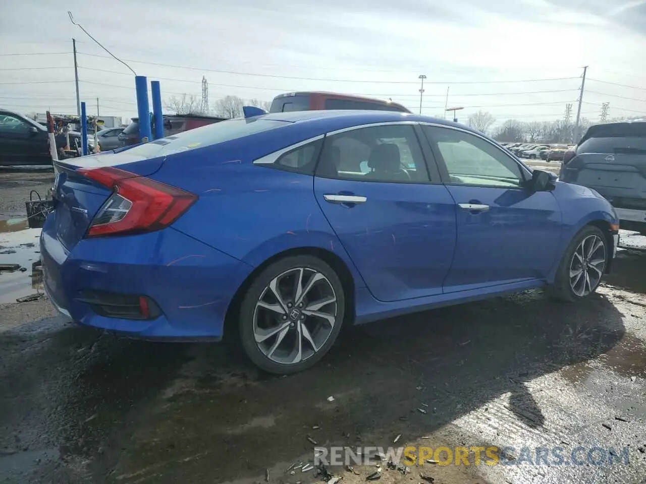 3 fotografías del automóvil dañado 19XFC1F92LE017469 HONDA CIVIC 2020