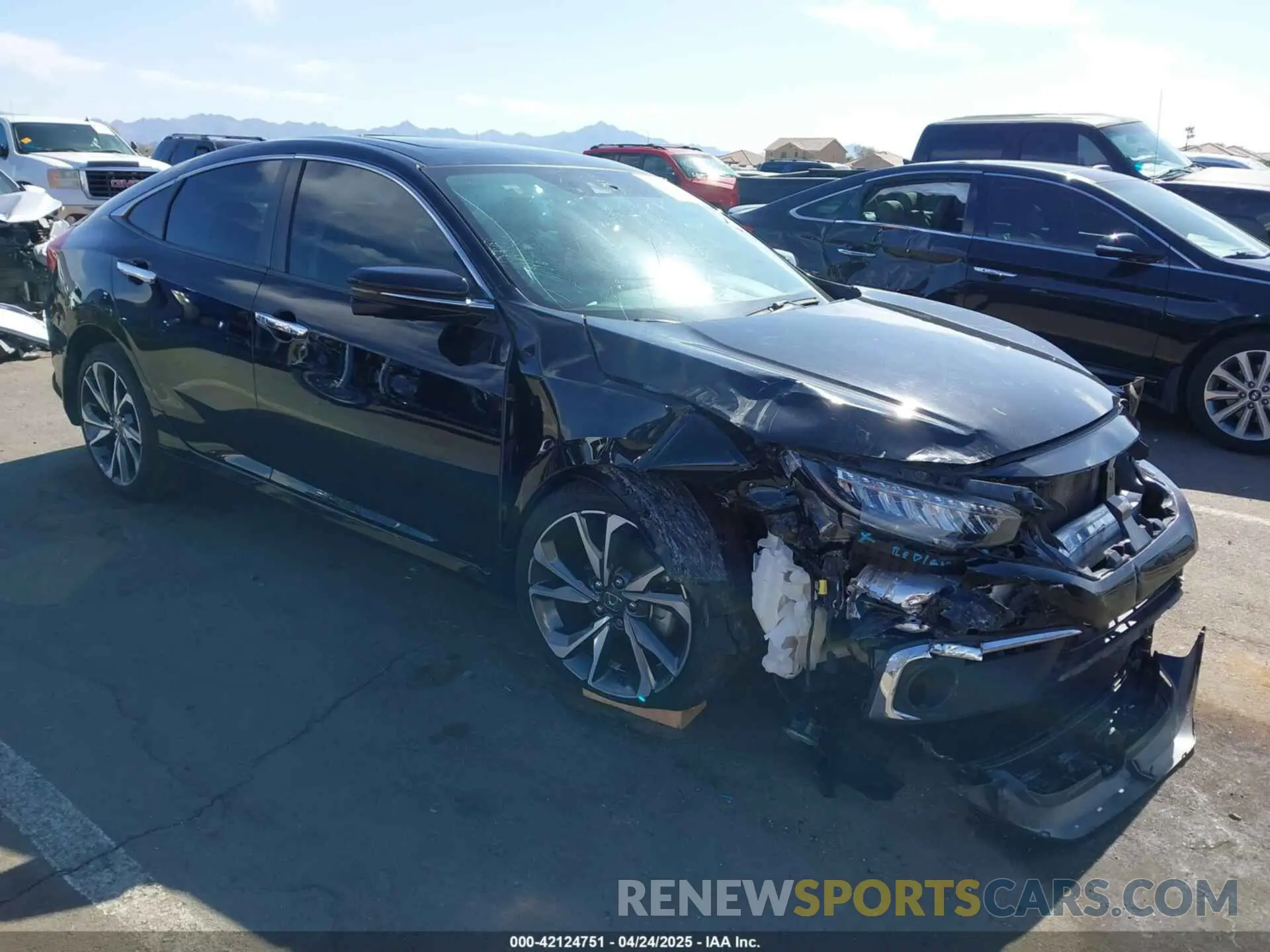 1 fotografías del automóvil dañado 19XFC1F98LE208801 HONDA CIVIC 2020