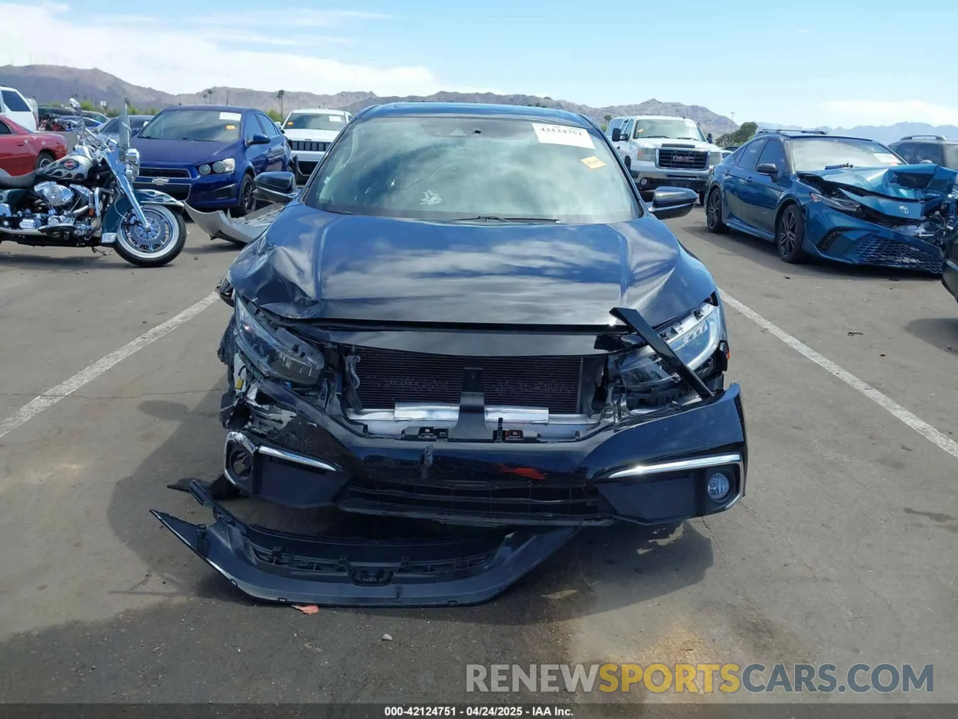 6 fotografías del automóvil dañado 19XFC1F98LE208801 HONDA CIVIC 2020
