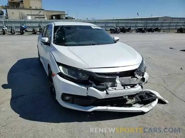 11 fotografías del automóvil dañado 19XFC2E83LE007693 HONDA CIVIC 2020