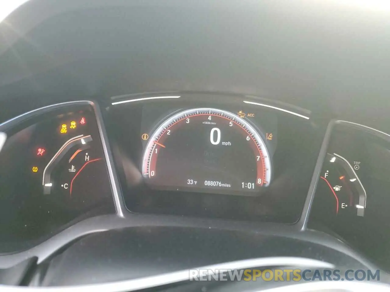 9 fotografías del automóvil dañado 19XFC2E83LE007693 HONDA CIVIC 2020