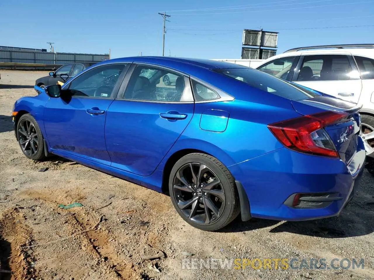 2 fotografías del automóvil dañado 19XFC2E84LE030321 HONDA CIVIC 2020