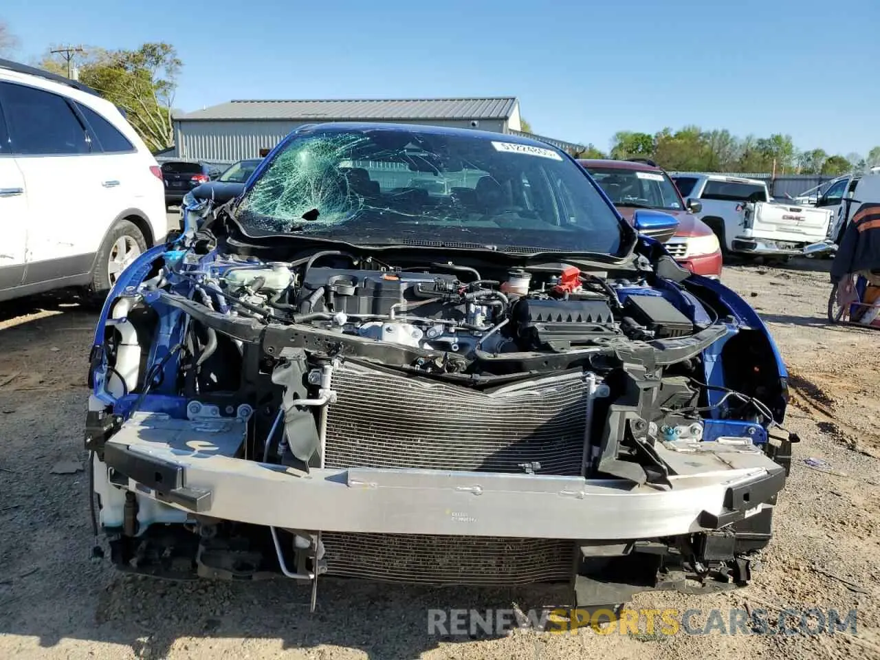 5 fotografías del automóvil dañado 19XFC2E84LE030321 HONDA CIVIC 2020