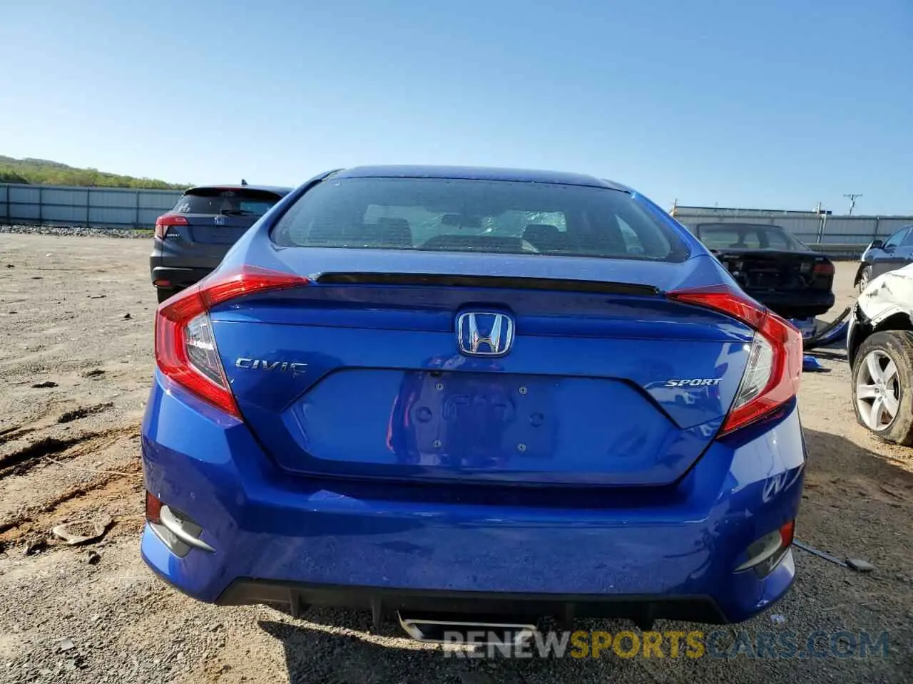6 fotografías del automóvil dañado 19XFC2E84LE030321 HONDA CIVIC 2020