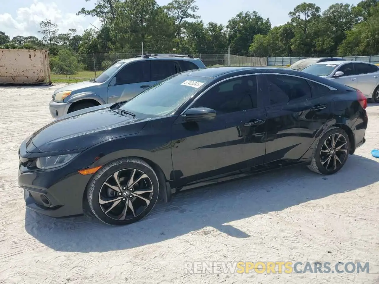 1 fotografías del automóvil dañado 19XFC2E87LE029194 HONDA CIVIC 2020