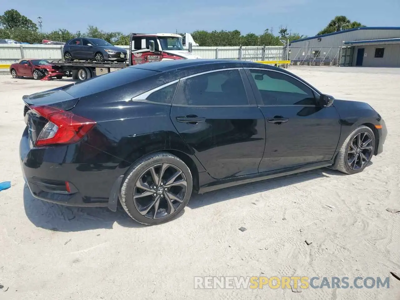 3 fotografías del automóvil dañado 19XFC2E87LE029194 HONDA CIVIC 2020