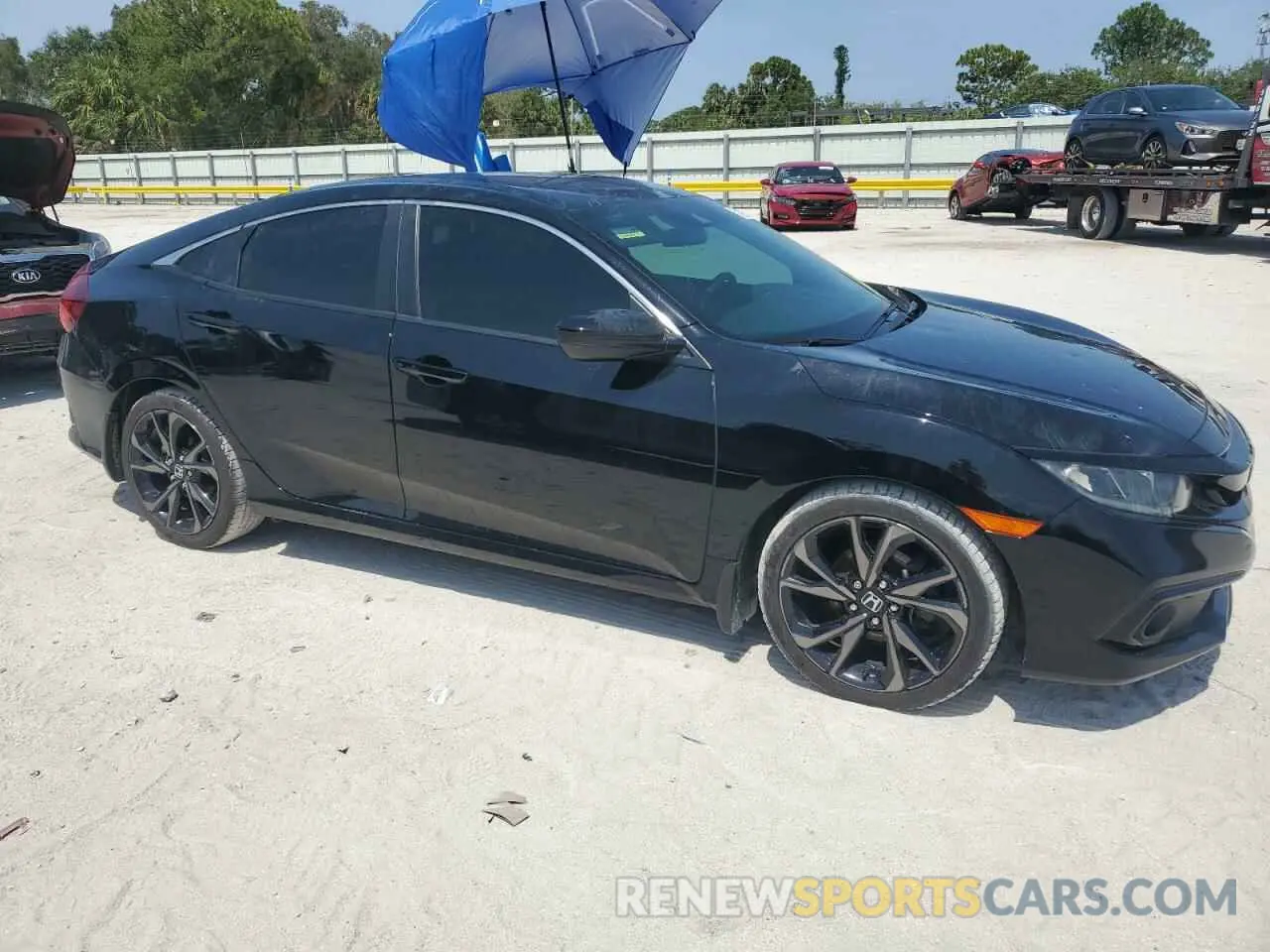 4 fotografías del automóvil dañado 19XFC2E87LE029194 HONDA CIVIC 2020