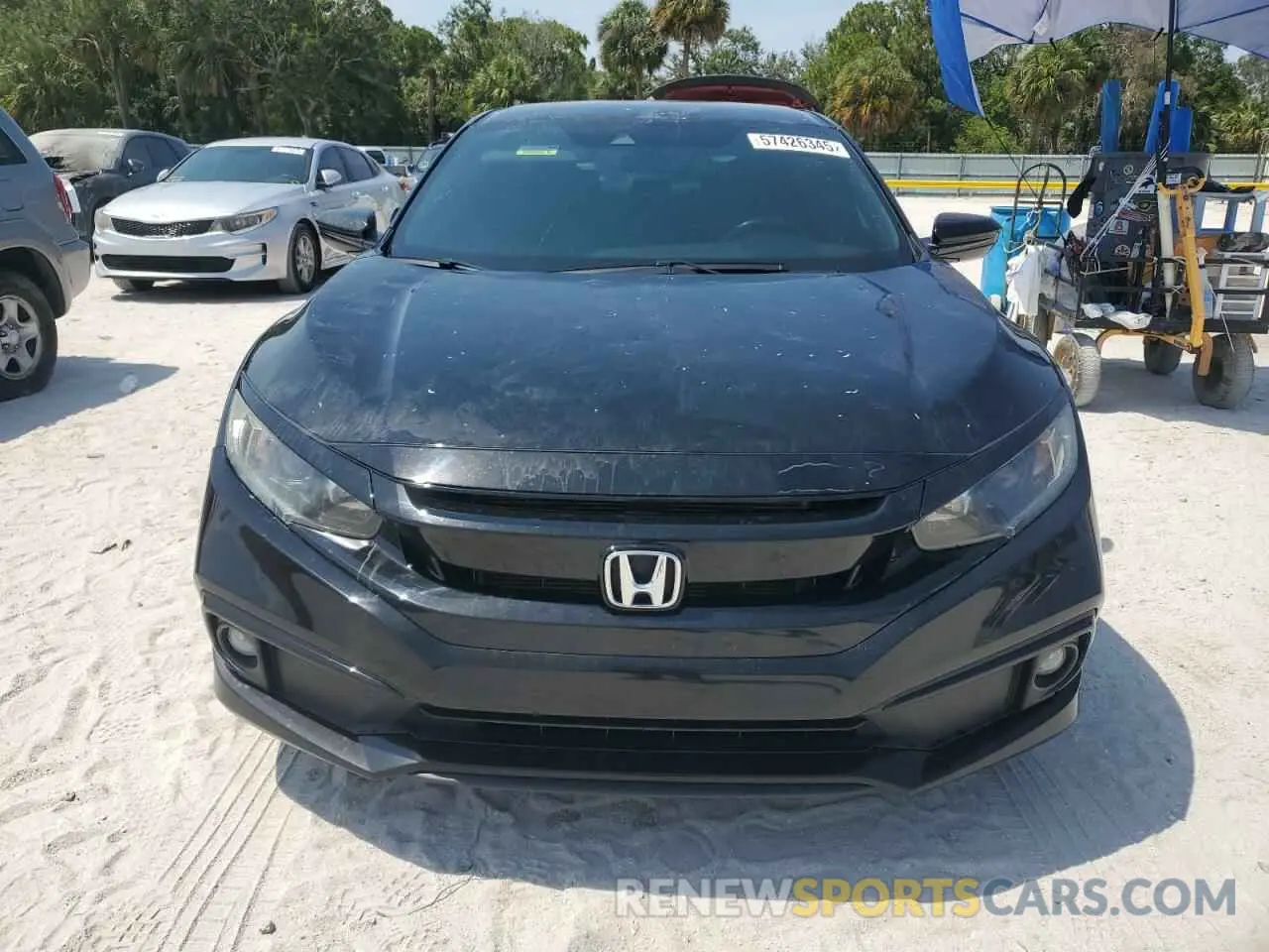 5 fotografías del automóvil dañado 19XFC2E87LE029194 HONDA CIVIC 2020