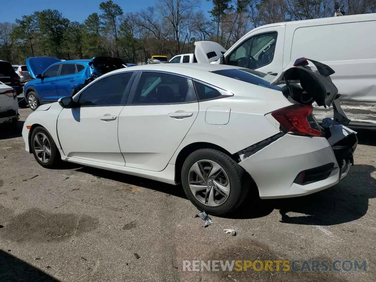 2 fotografías del automóvil dañado 19XFC2F60LE009785 HONDA CIVIC 2020