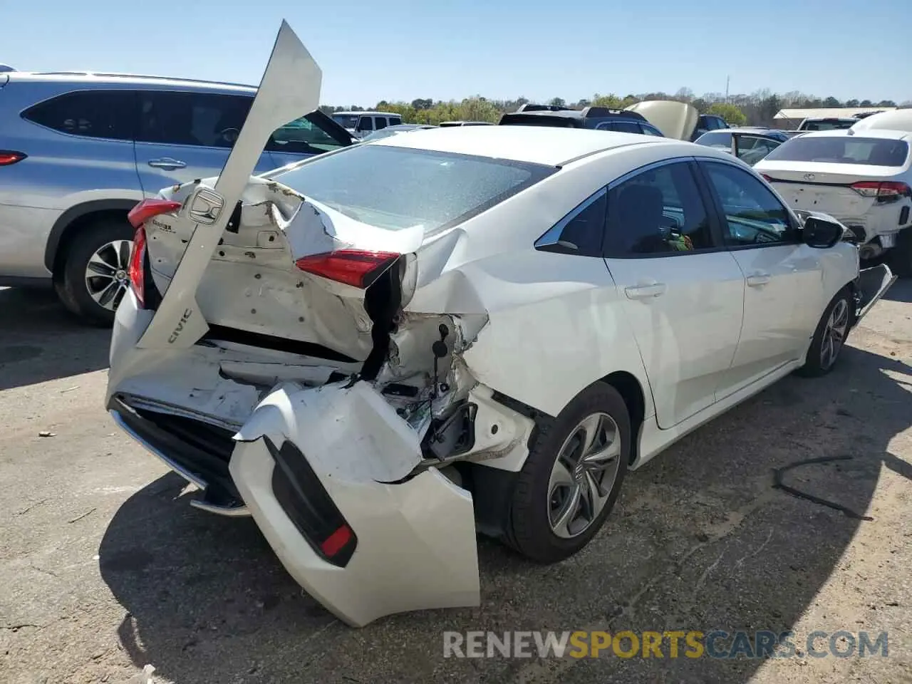 3 fotografías del automóvil dañado 19XFC2F60LE009785 HONDA CIVIC 2020