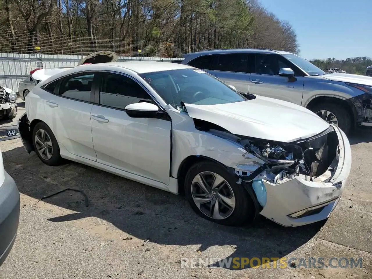4 fotografías del automóvil dañado 19XFC2F60LE009785 HONDA CIVIC 2020