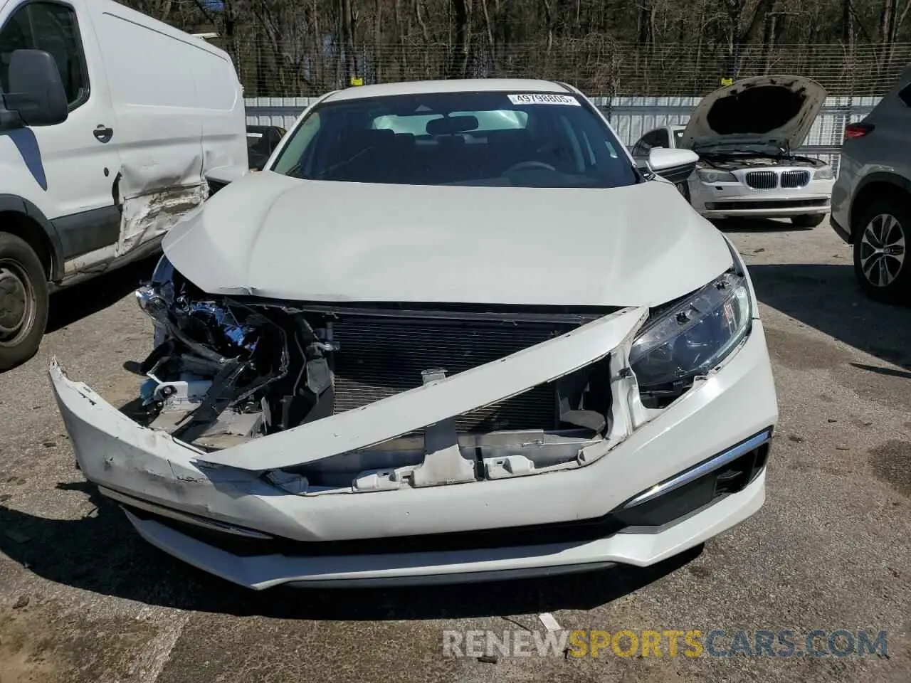 5 fotografías del automóvil dañado 19XFC2F60LE009785 HONDA CIVIC 2020