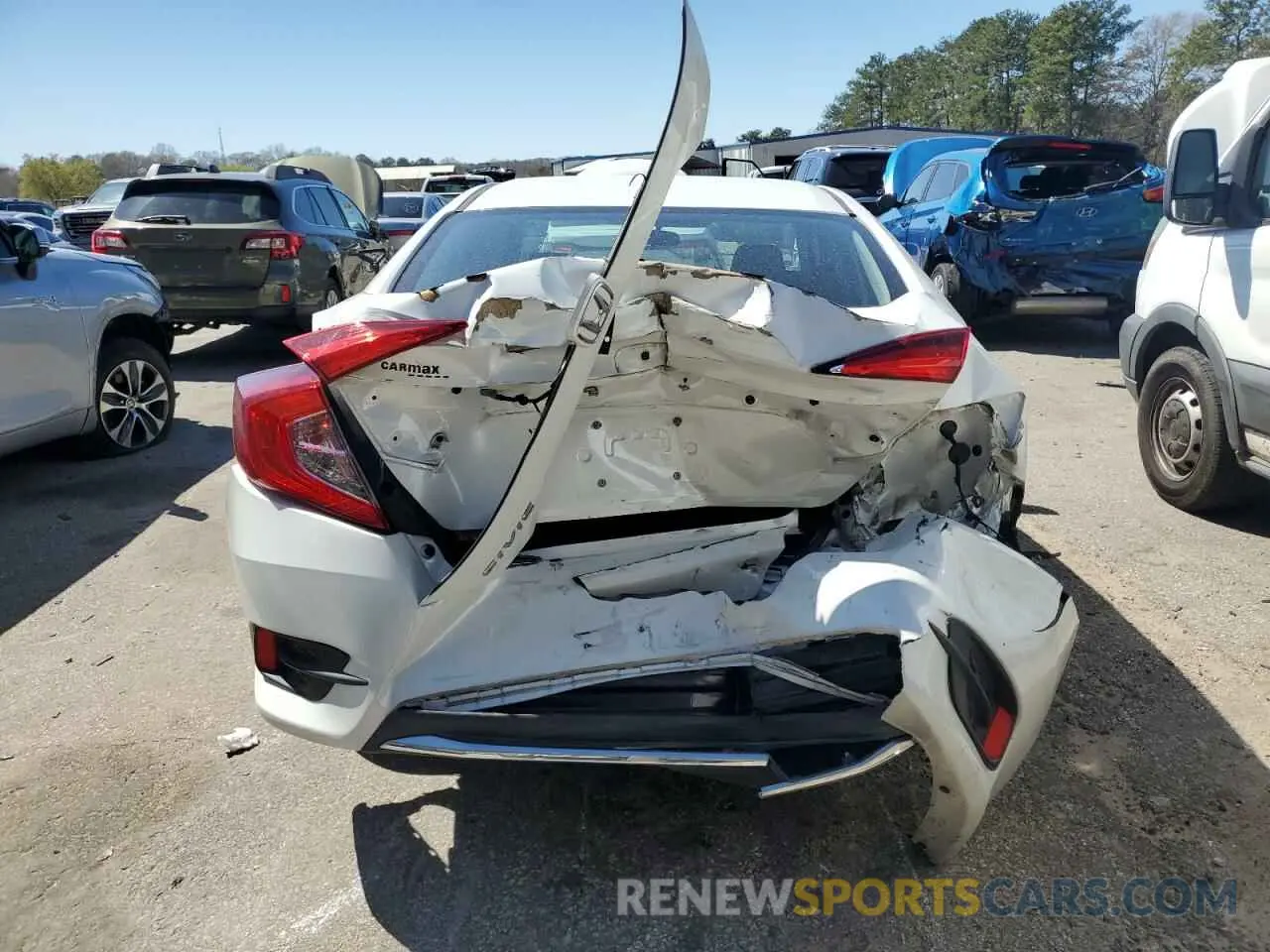 6 fotografías del automóvil dañado 19XFC2F60LE009785 HONDA CIVIC 2020