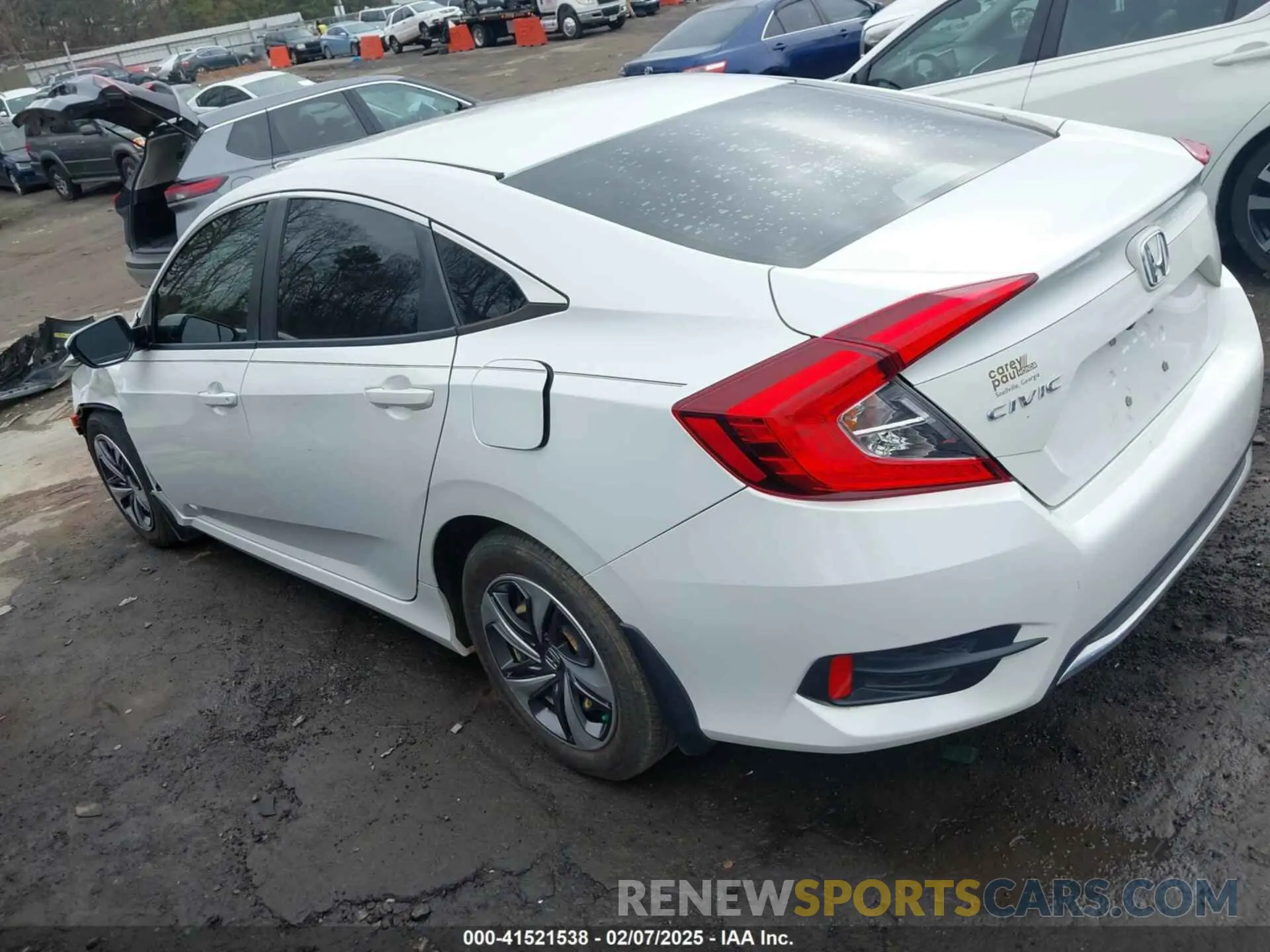3 fotografías del automóvil dañado 19XFC2F61LE002179 HONDA CIVIC 2020