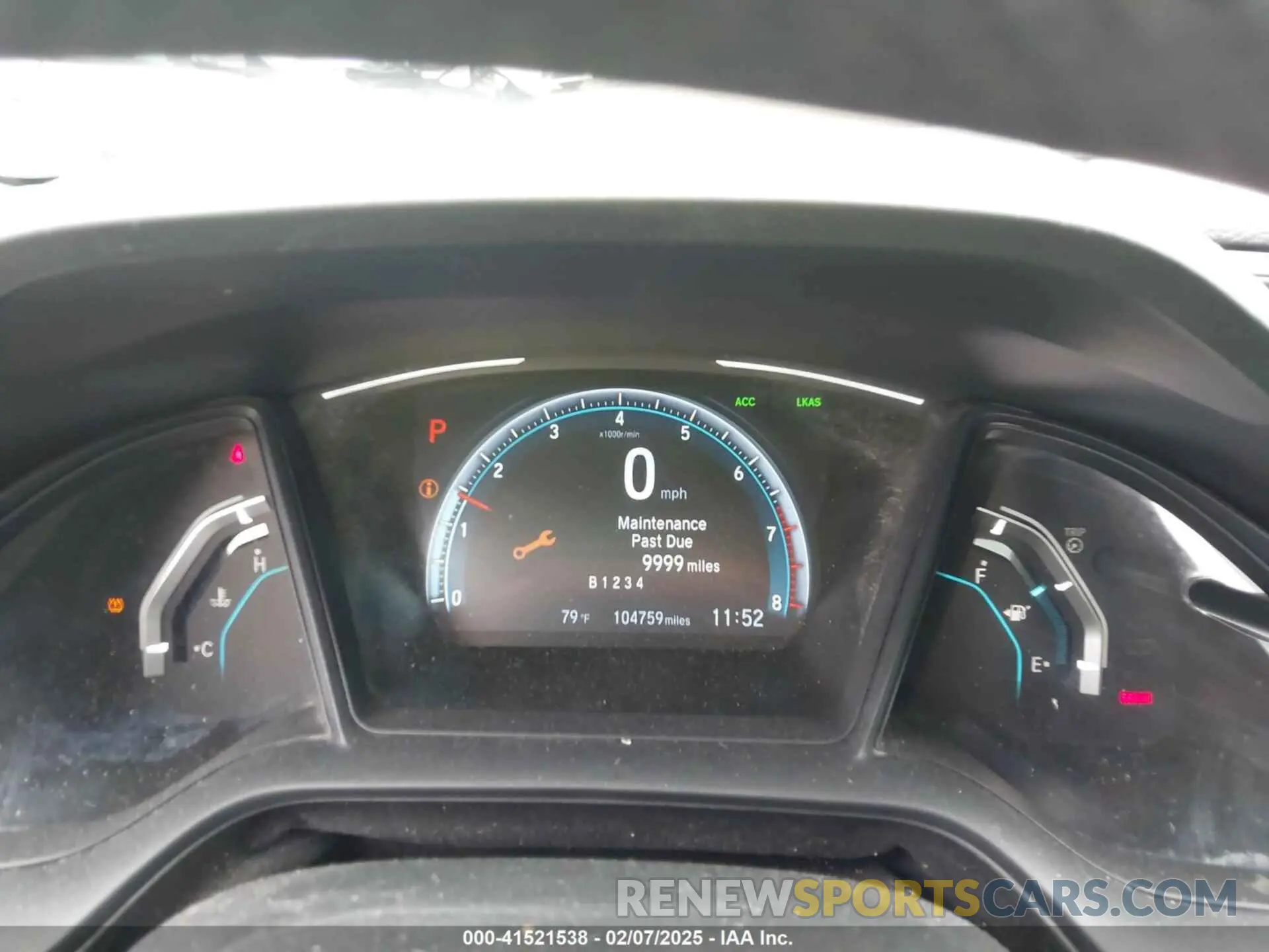 7 fotografías del automóvil dañado 19XFC2F61LE002179 HONDA CIVIC 2020