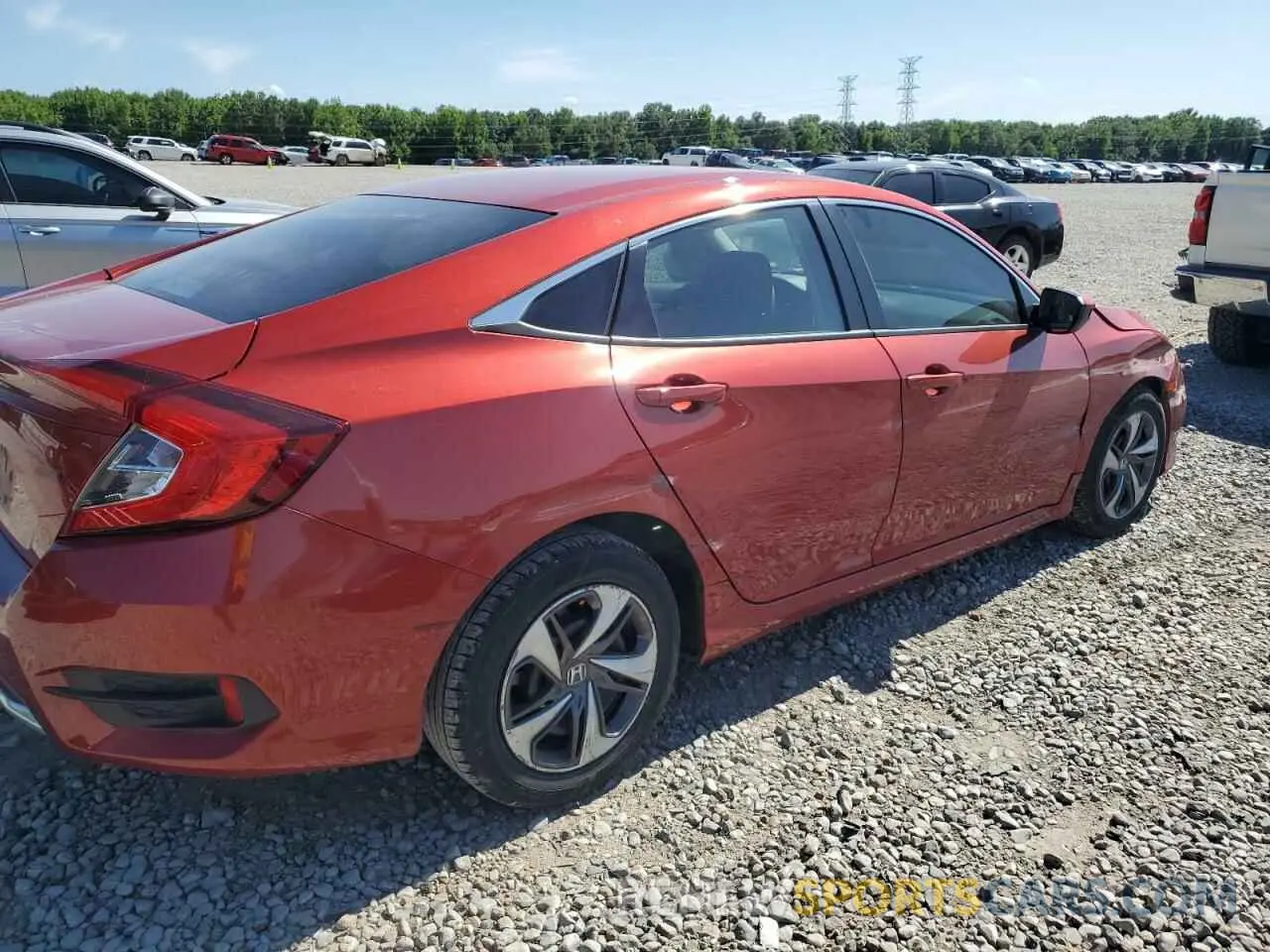 3 fotografías del automóvil dañado 19XFC2F62LE016480 HONDA CIVIC 2020