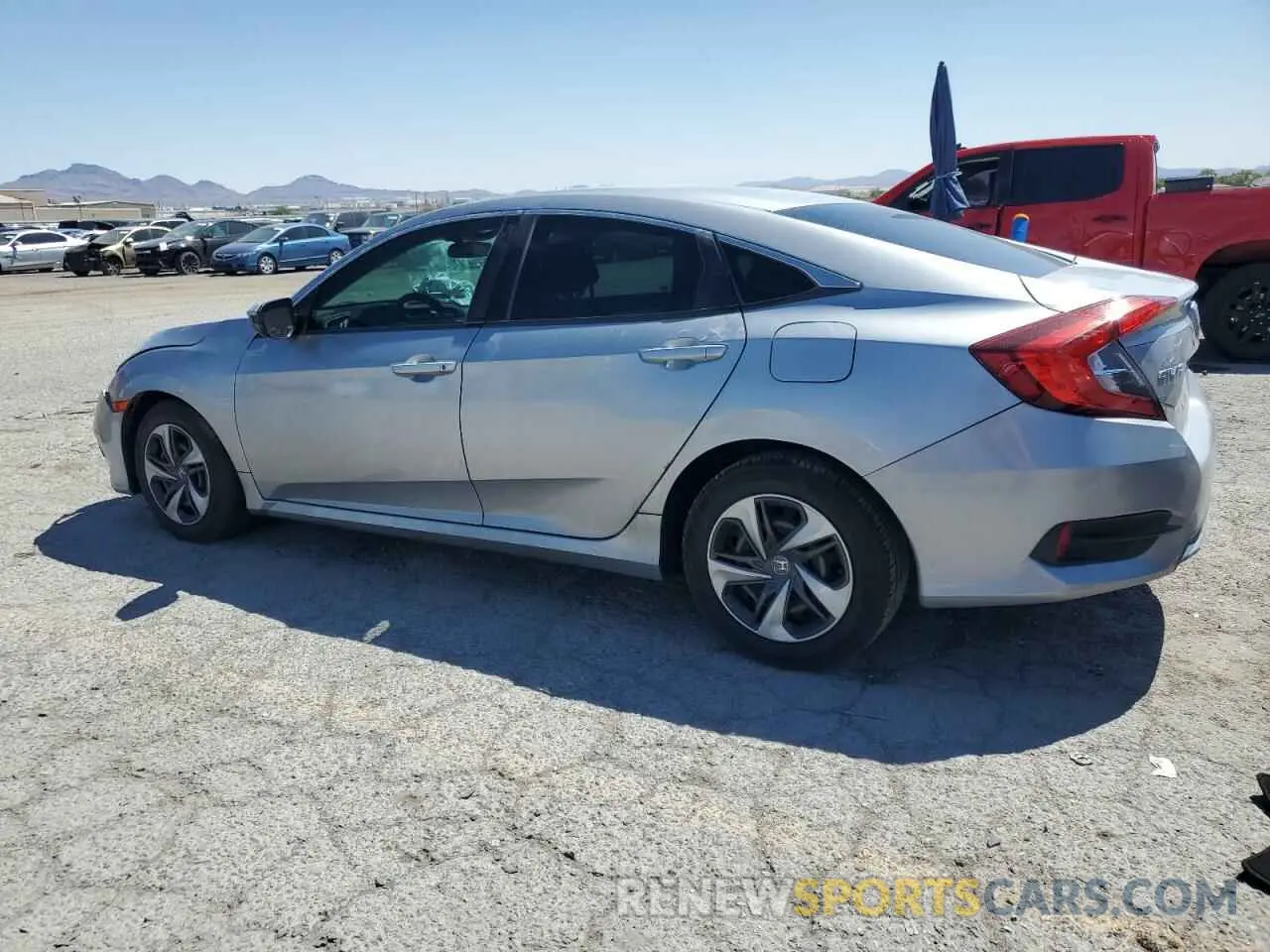 2 fotografías del automóvil dañado 19XFC2F62LE021646 HONDA CIVIC 2020