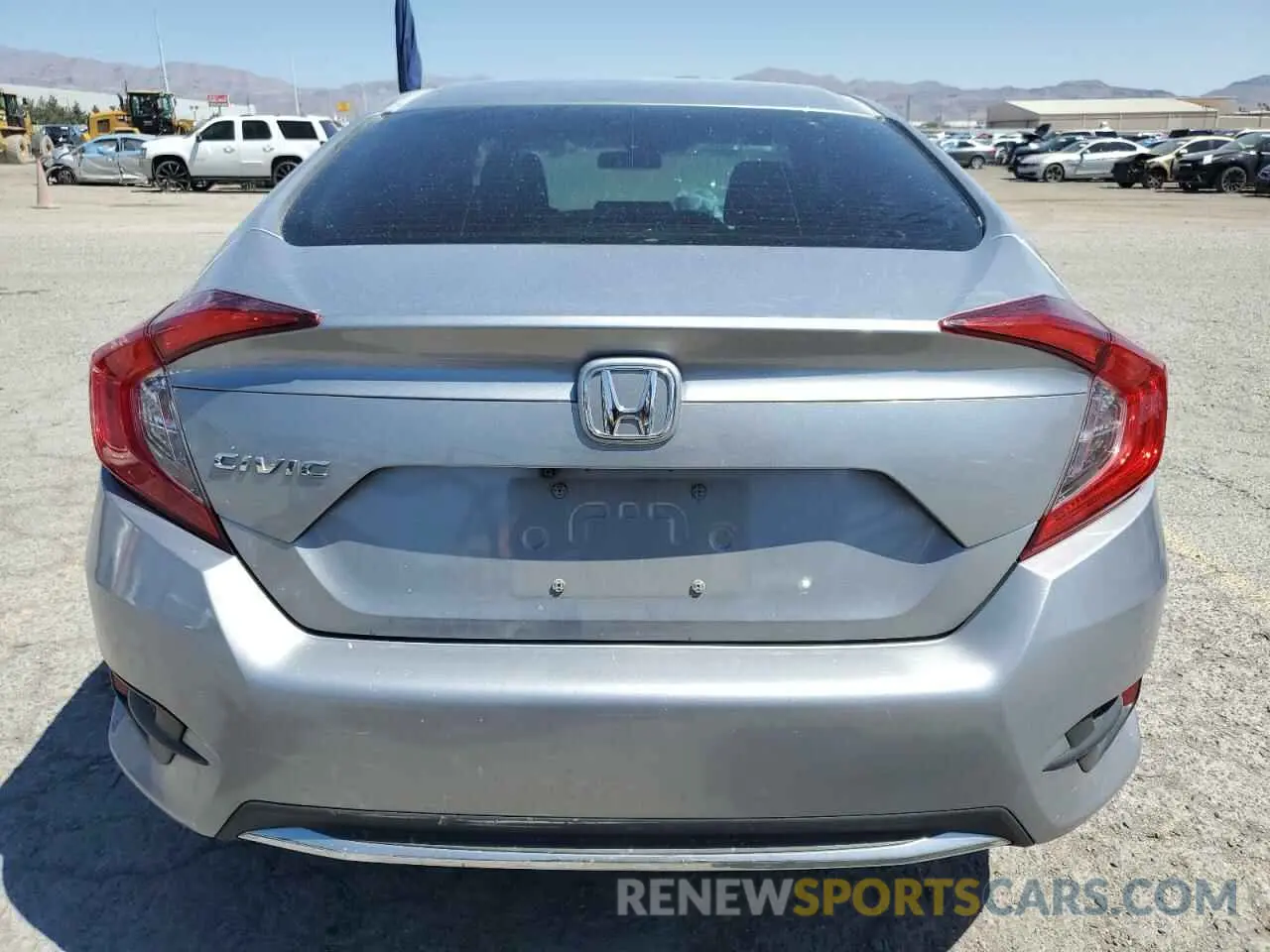 6 fotografías del automóvil dañado 19XFC2F62LE021646 HONDA CIVIC 2020