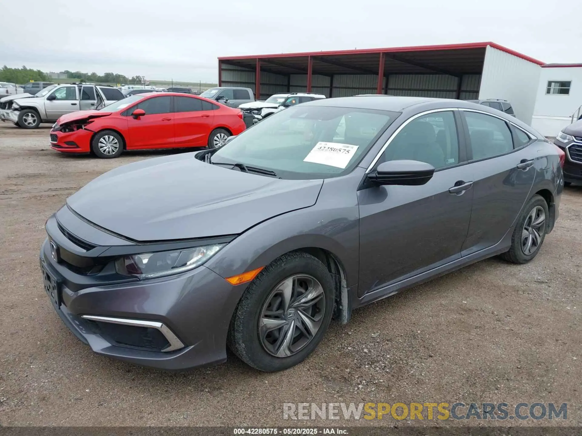 2 fotografías del automóvil dañado 19XFC2F63LE027259 HONDA CIVIC 2020