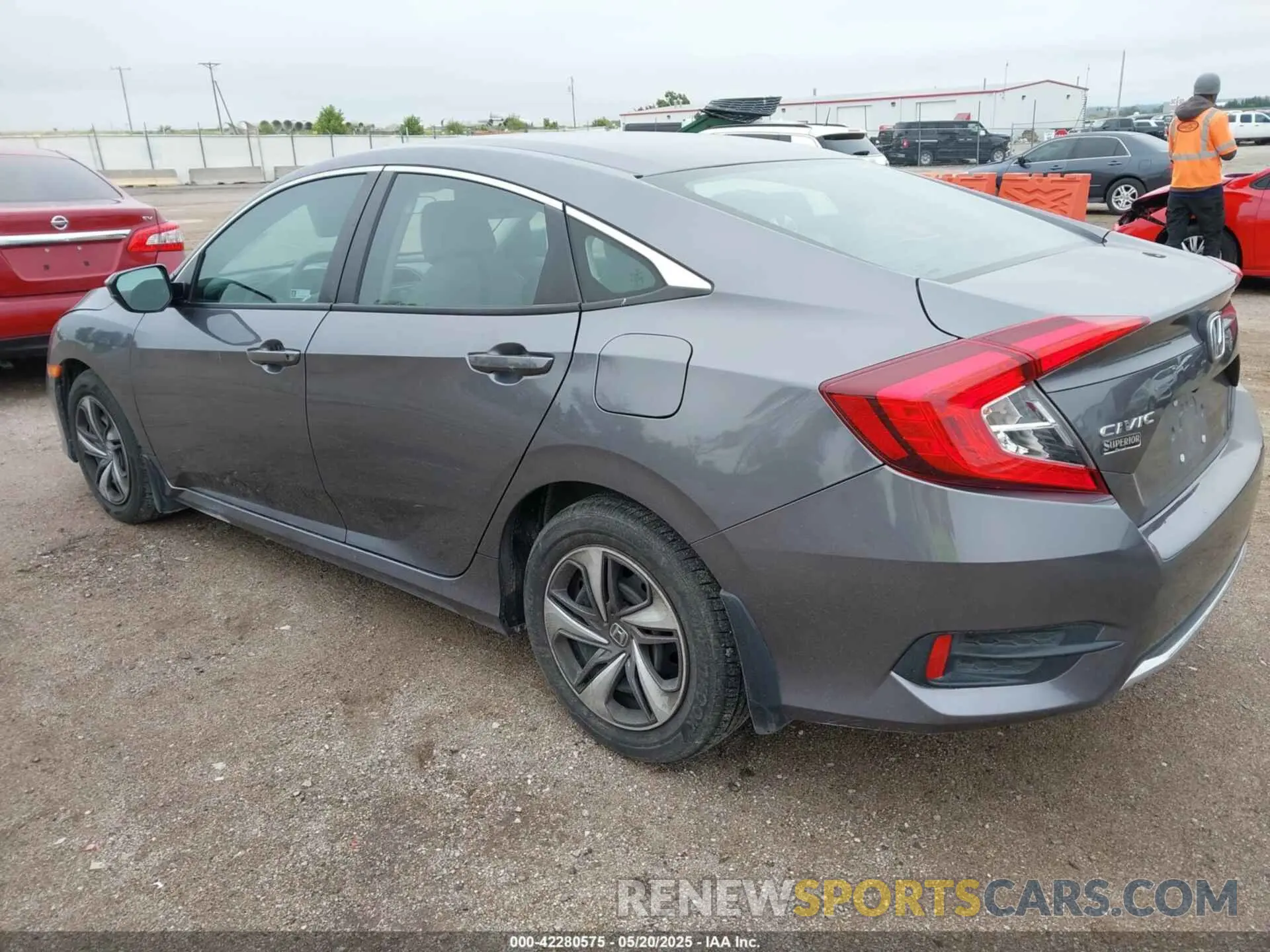 3 fotografías del automóvil dañado 19XFC2F63LE027259 HONDA CIVIC 2020