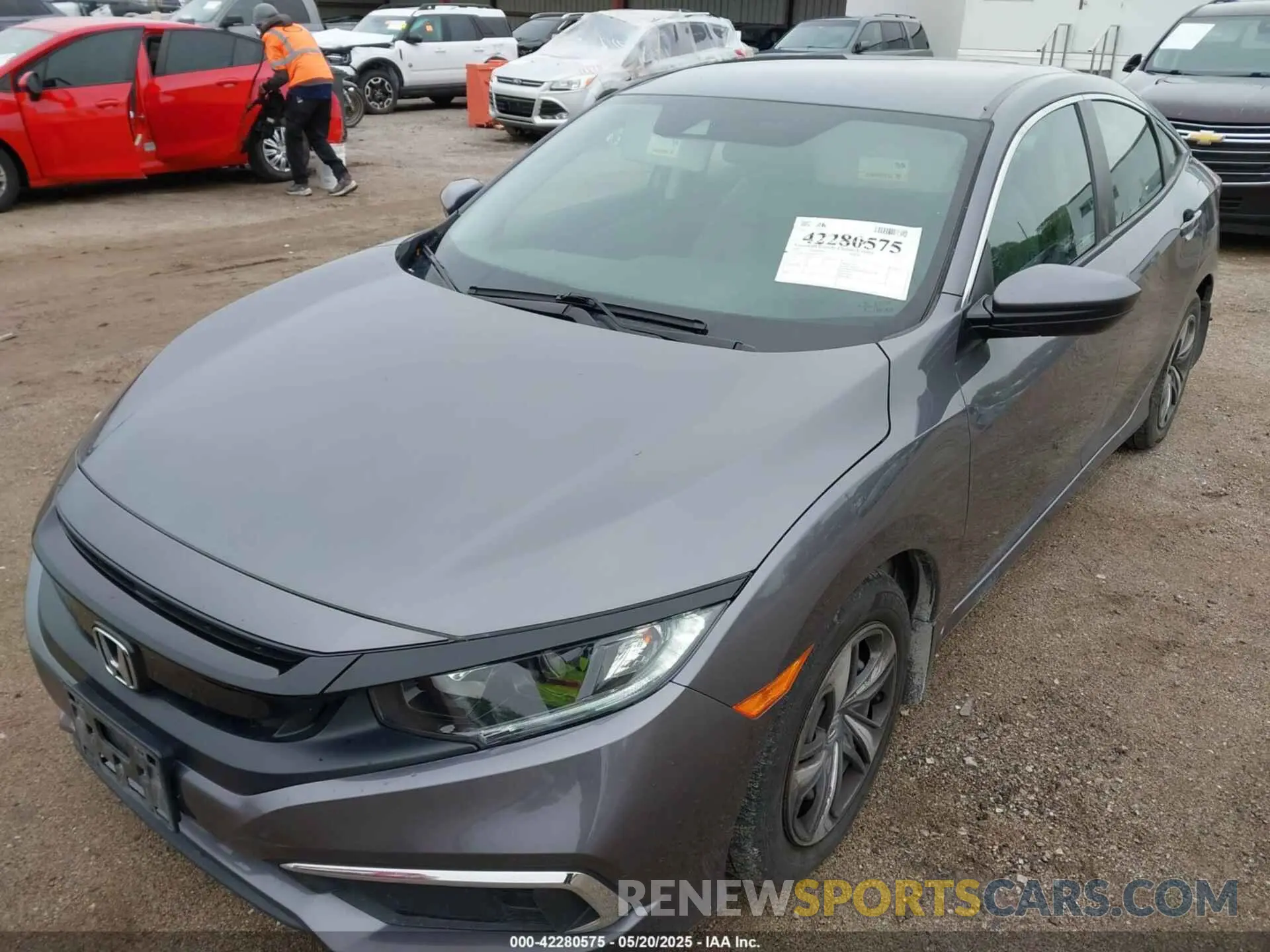 6 fotografías del automóvil dañado 19XFC2F63LE027259 HONDA CIVIC 2020