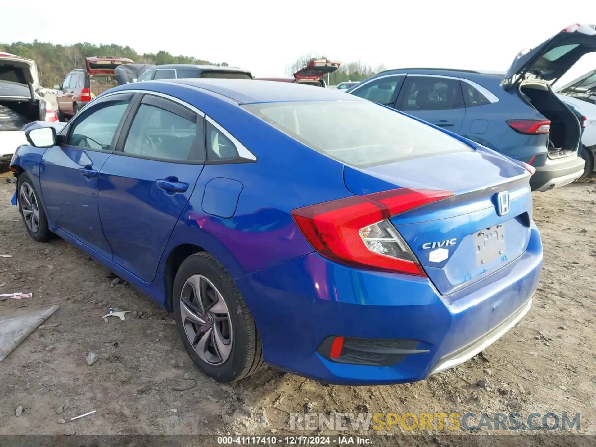 3 fotografías del automóvil dañado 19XFC2F64LE011250 HONDA CIVIC 2020