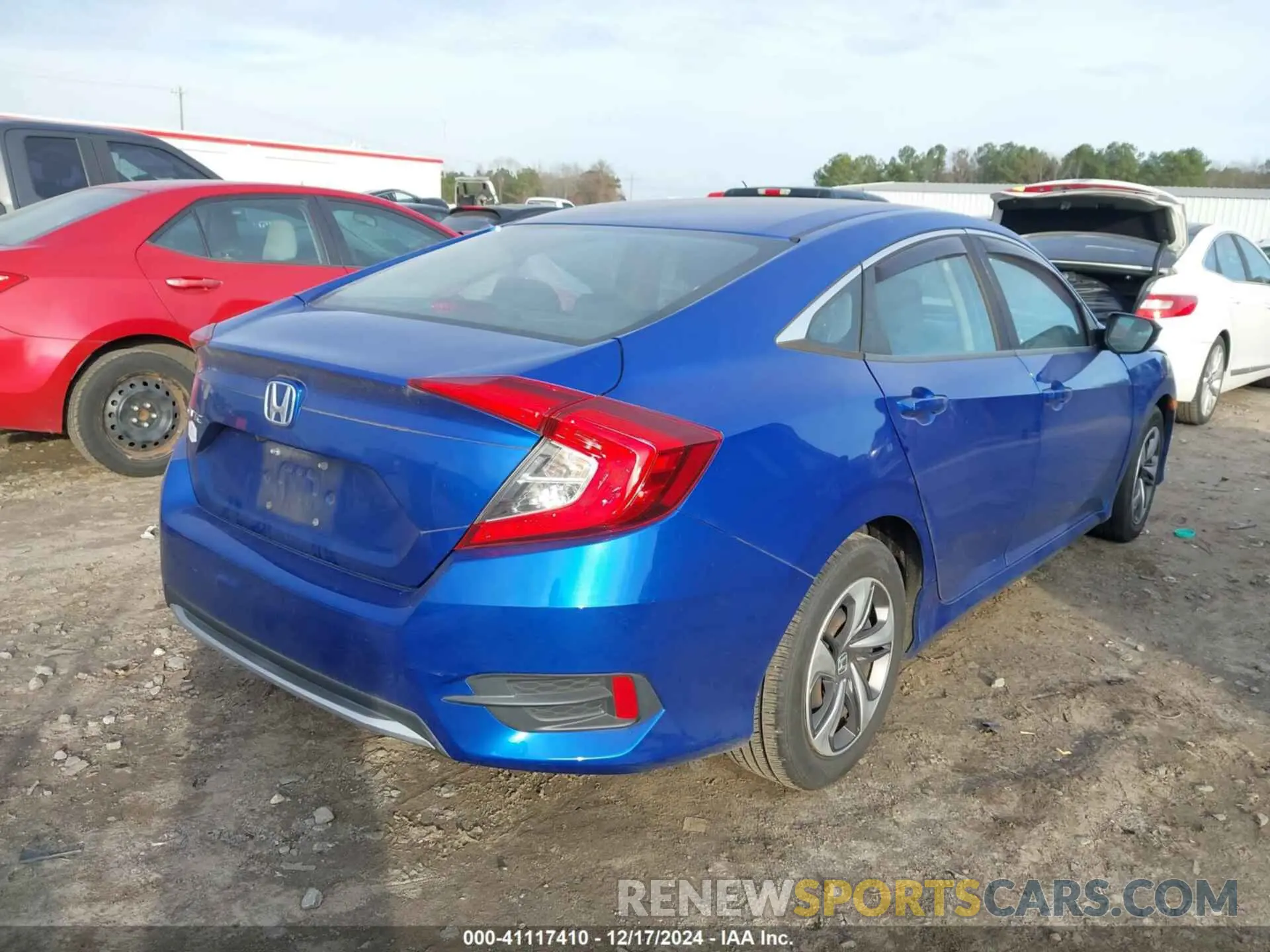 4 fotografías del automóvil dañado 19XFC2F64LE011250 HONDA CIVIC 2020