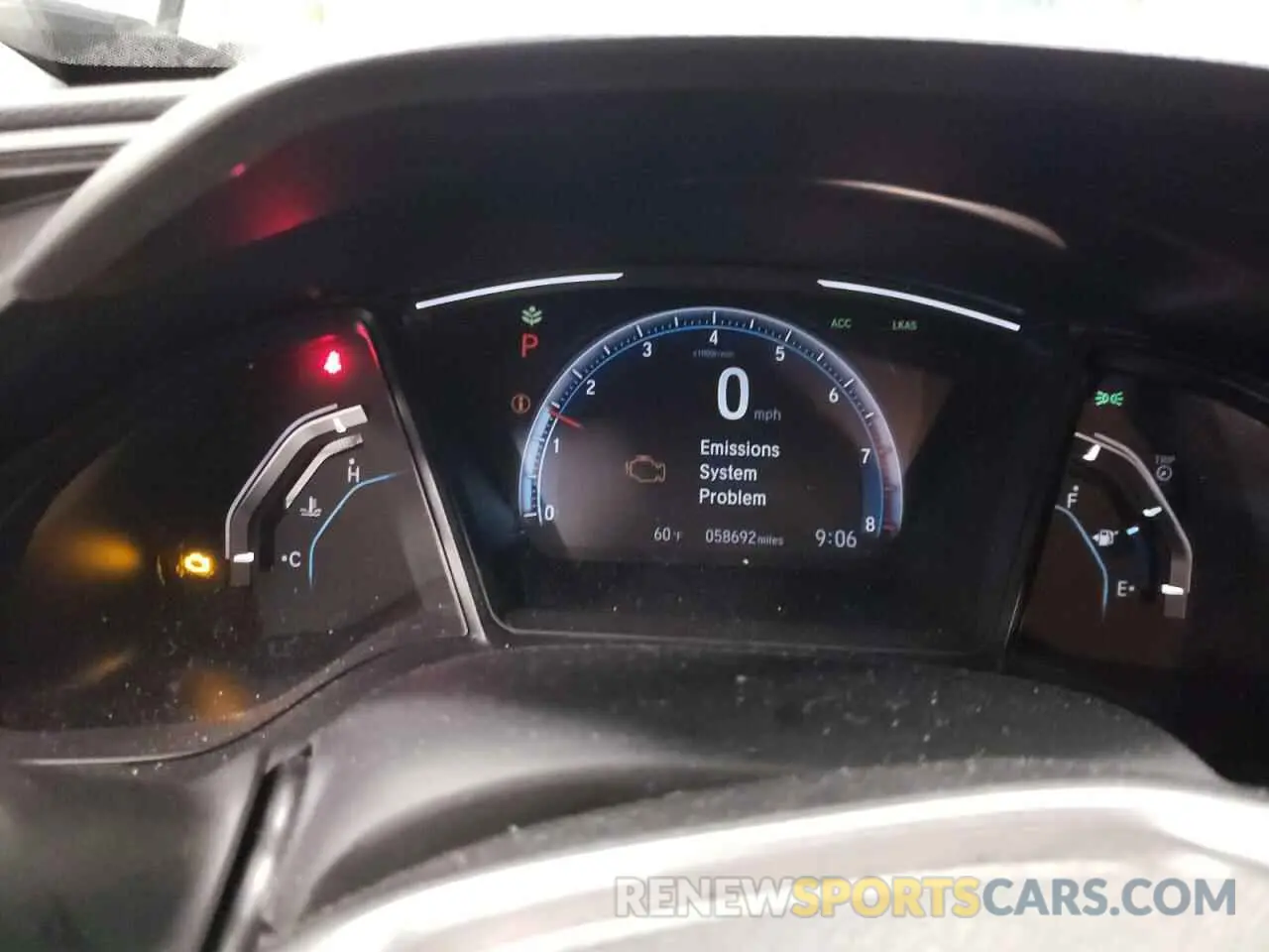 9 fotografías del automóvil dañado 19XFC2F64LE031045 HONDA CIVIC 2020