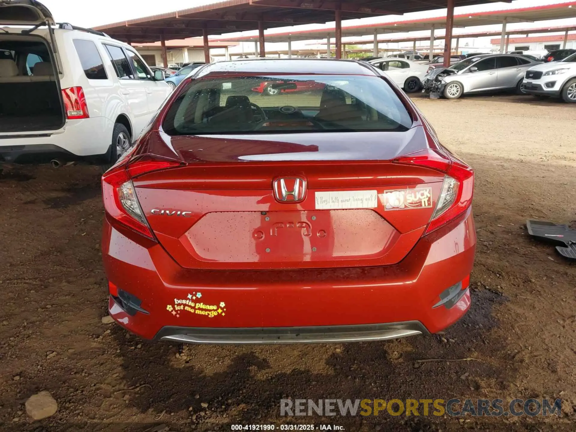 16 fotografías del automóvil dañado 19XFC2F65LE206368 HONDA CIVIC 2020
