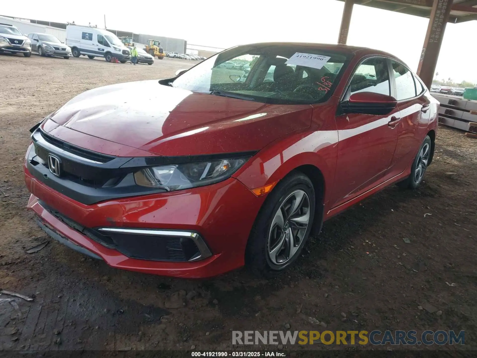 2 fotografías del automóvil dañado 19XFC2F65LE206368 HONDA CIVIC 2020