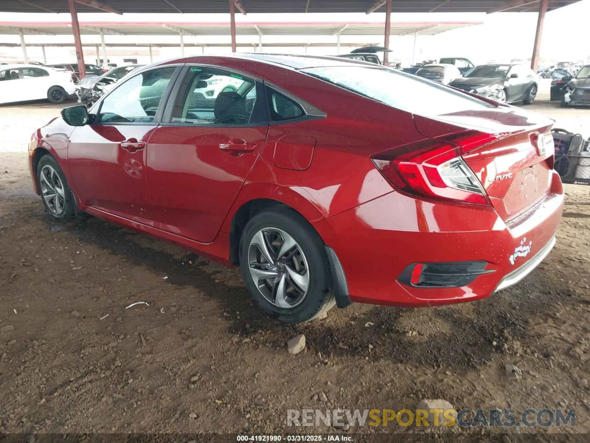 3 fotografías del automóvil dañado 19XFC2F65LE206368 HONDA CIVIC 2020
