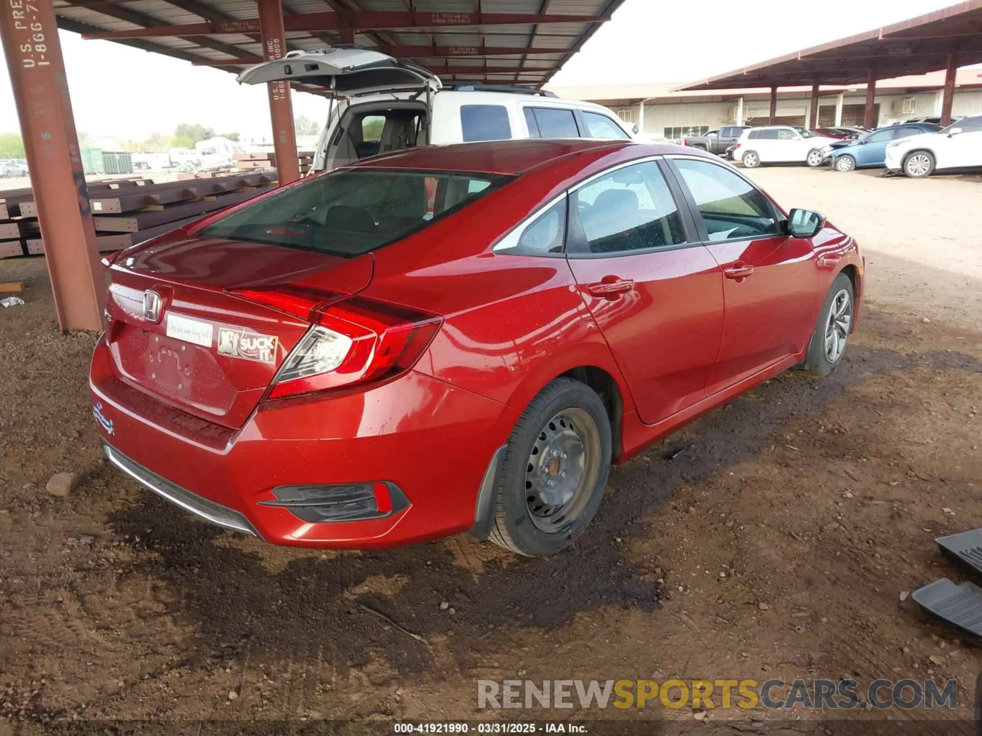 4 fotografías del automóvil dañado 19XFC2F65LE206368 HONDA CIVIC 2020